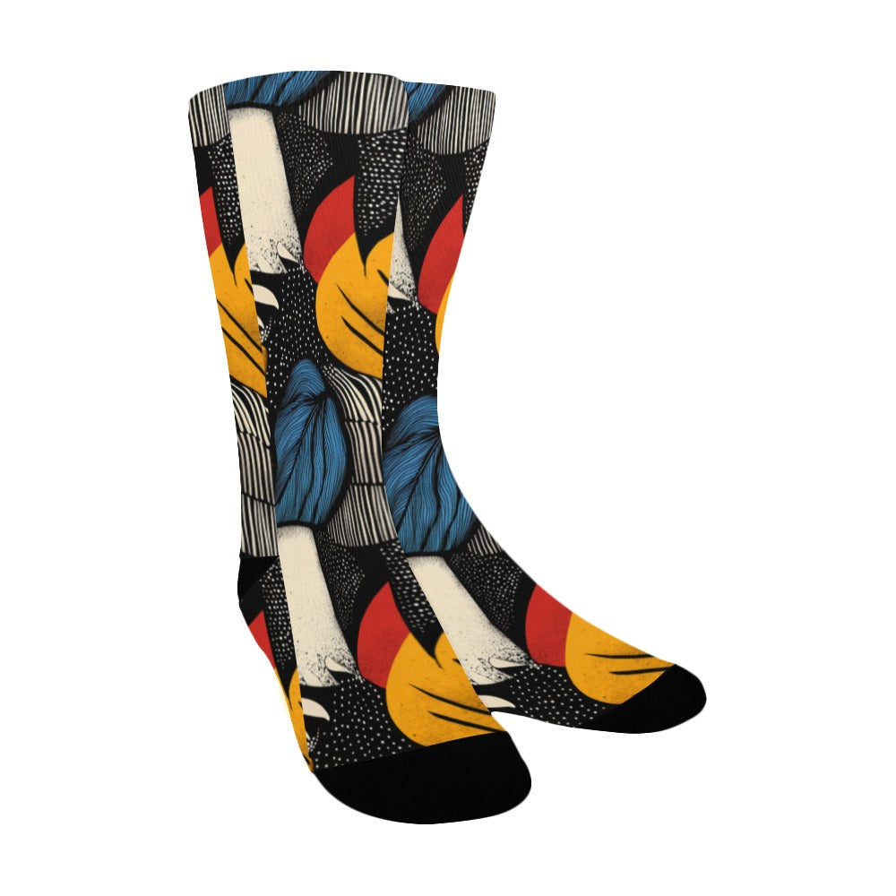 Floral Pattern Men's Socks Women's Custom Socks