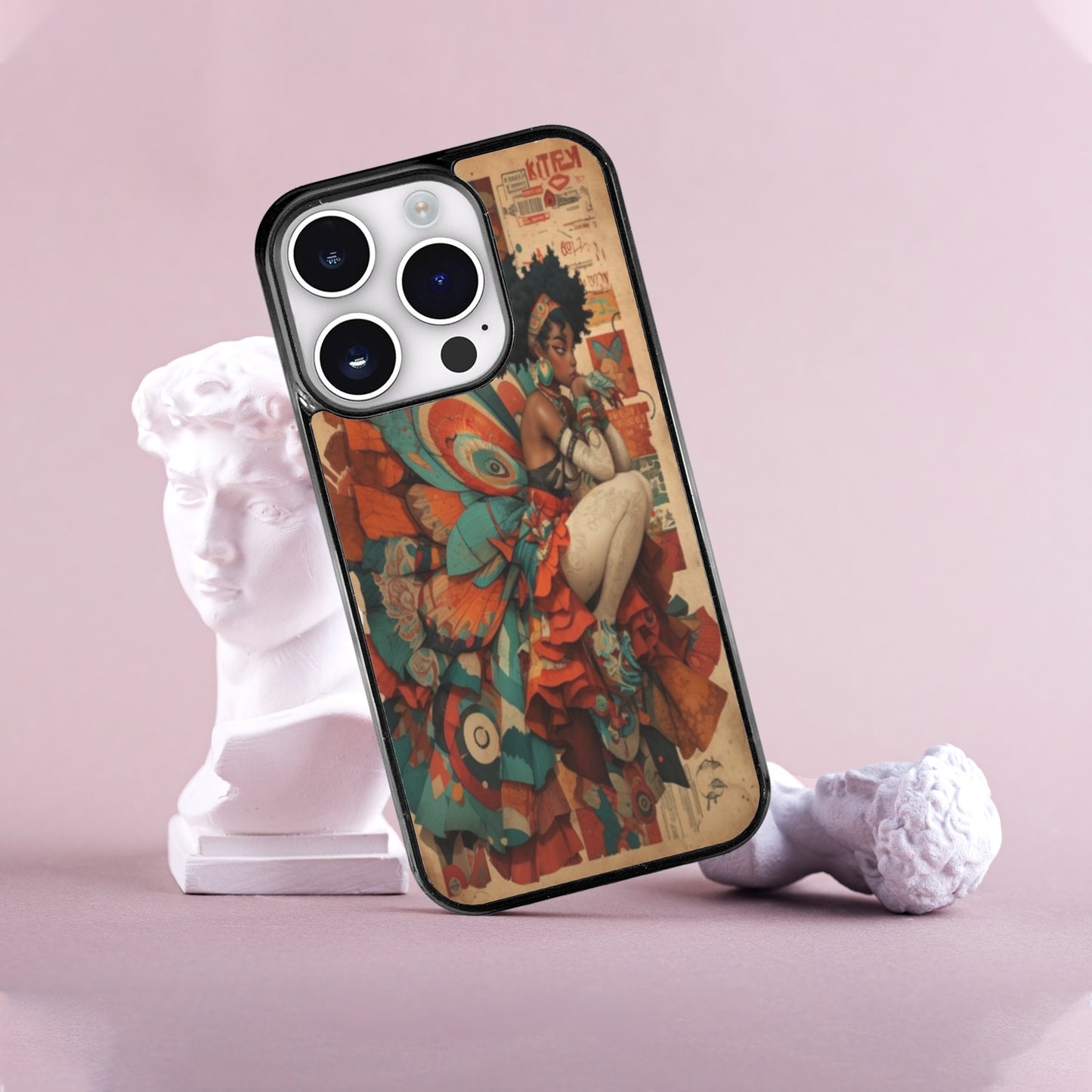 AfroCentric Butterfly Winged Ballerinas Phone Case for iPhone 15 Pro Phone Case for iPhone 15 Pro