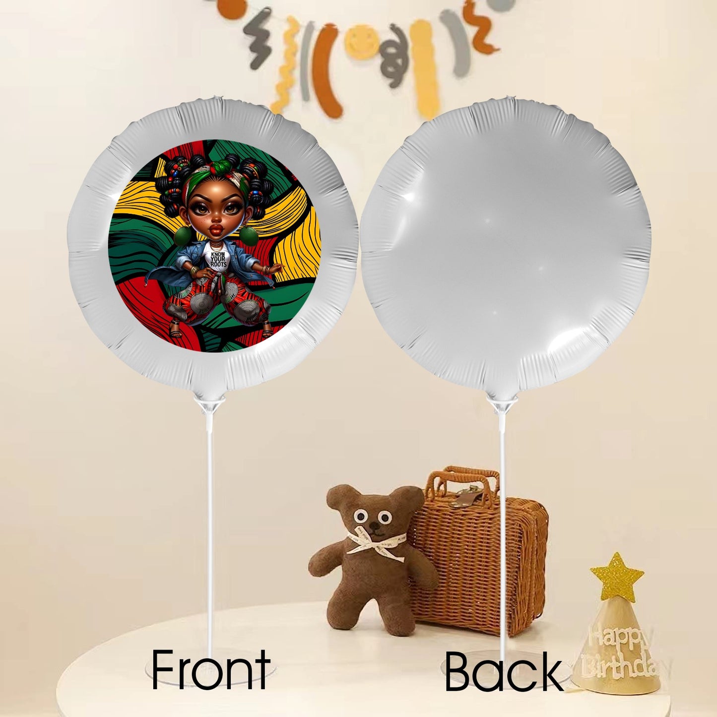 Know Your Roots Foil Balloon (18inch)(5 Pack) Foil Balloon (18inch)(5 Pack)