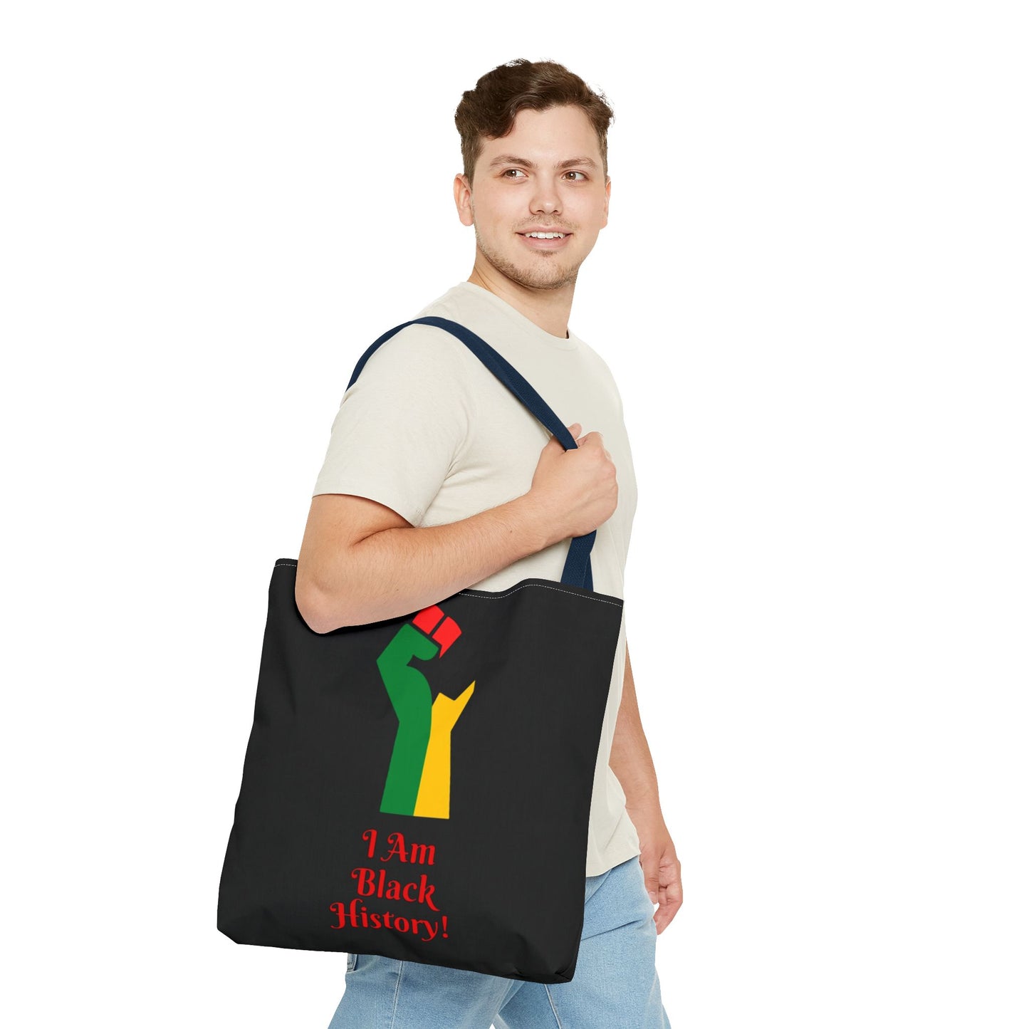 Empowering Black History Tote Bag - "I Am Black History!"