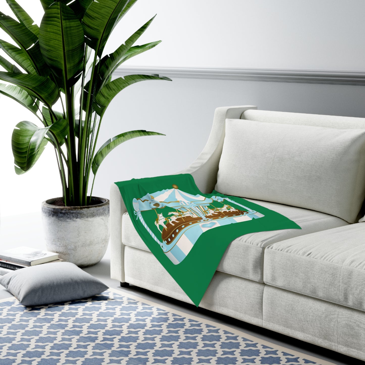 Merry Go Around Baby Swaddle Blanket #MGA1
