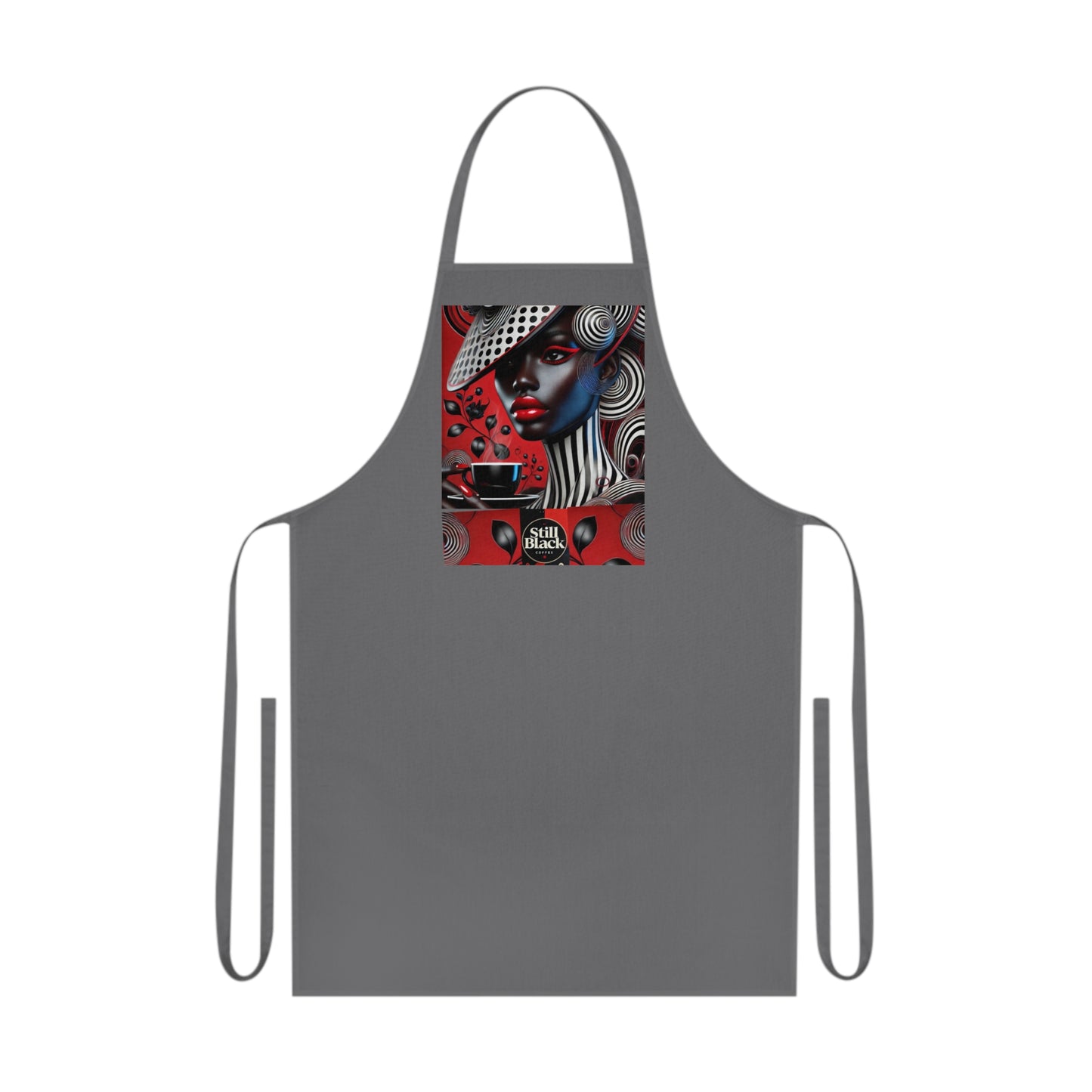 Still Black Cotton Apron #SB9