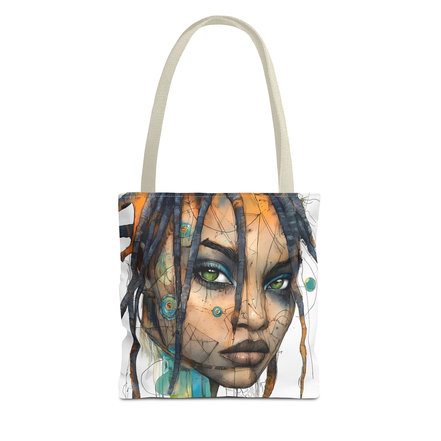 Artistic Abstract Face Tote Bag, Trendy Canvas Bag, Unique Gift for Art Lovers, Fashionable Beach Bag, Stylish Shopping Bag, Cool