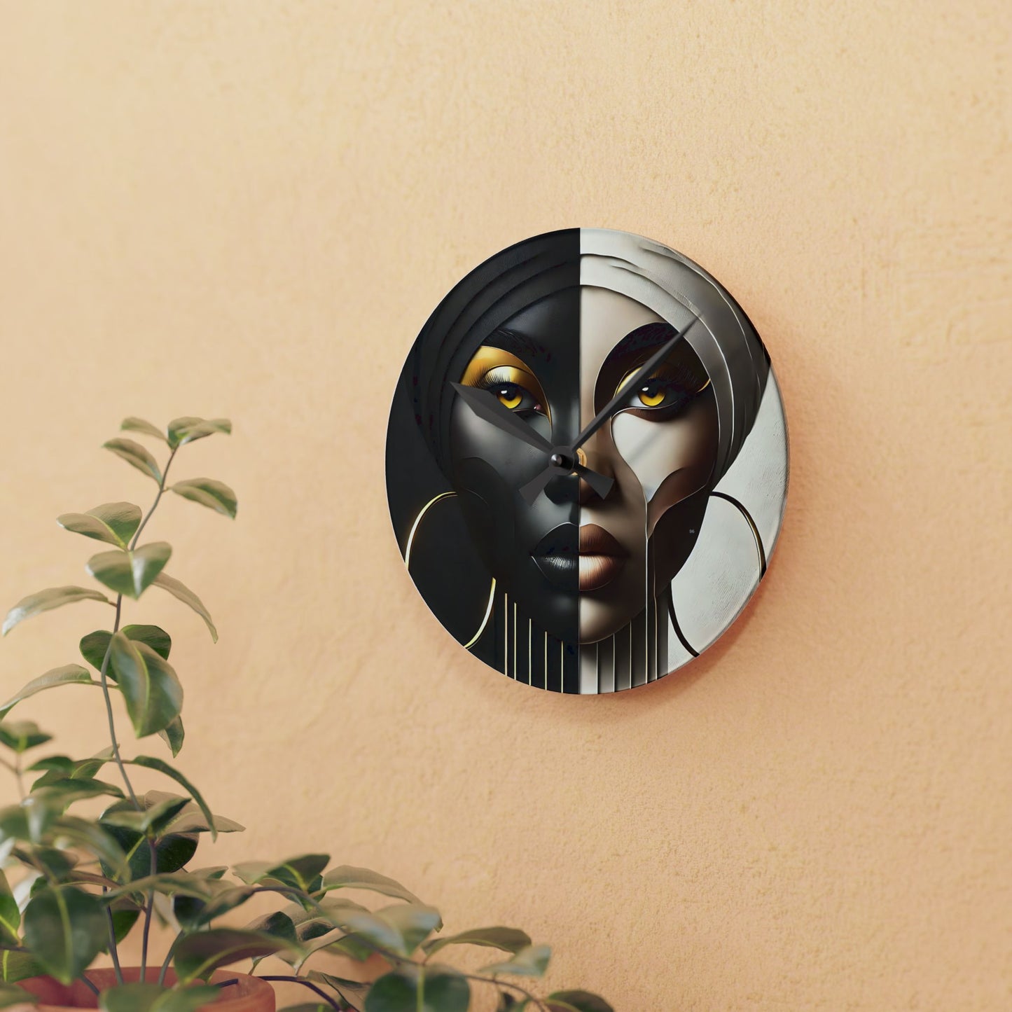 Duality Acrylic Wall Clock #DLTY1