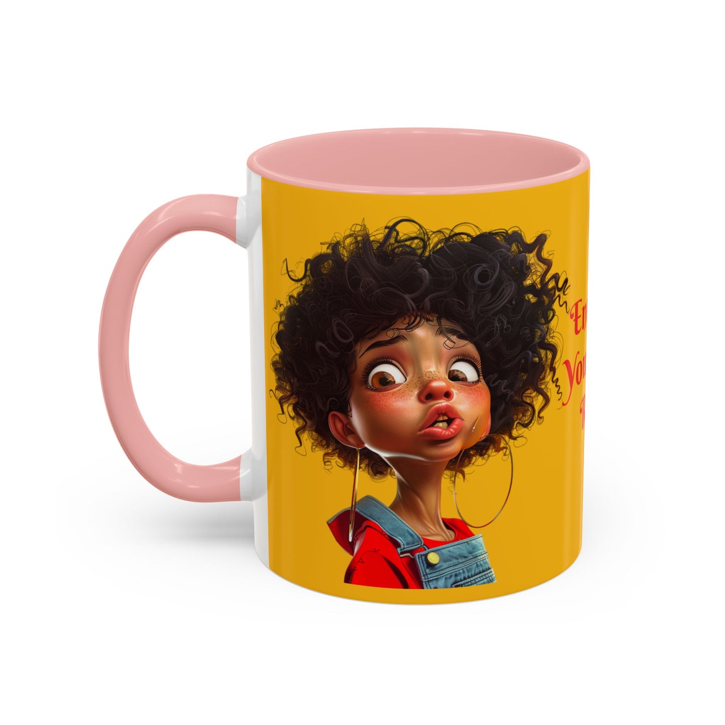 Enter At Your Own Risk Accent Coffee Mug (11, 15oz) #EYOR2