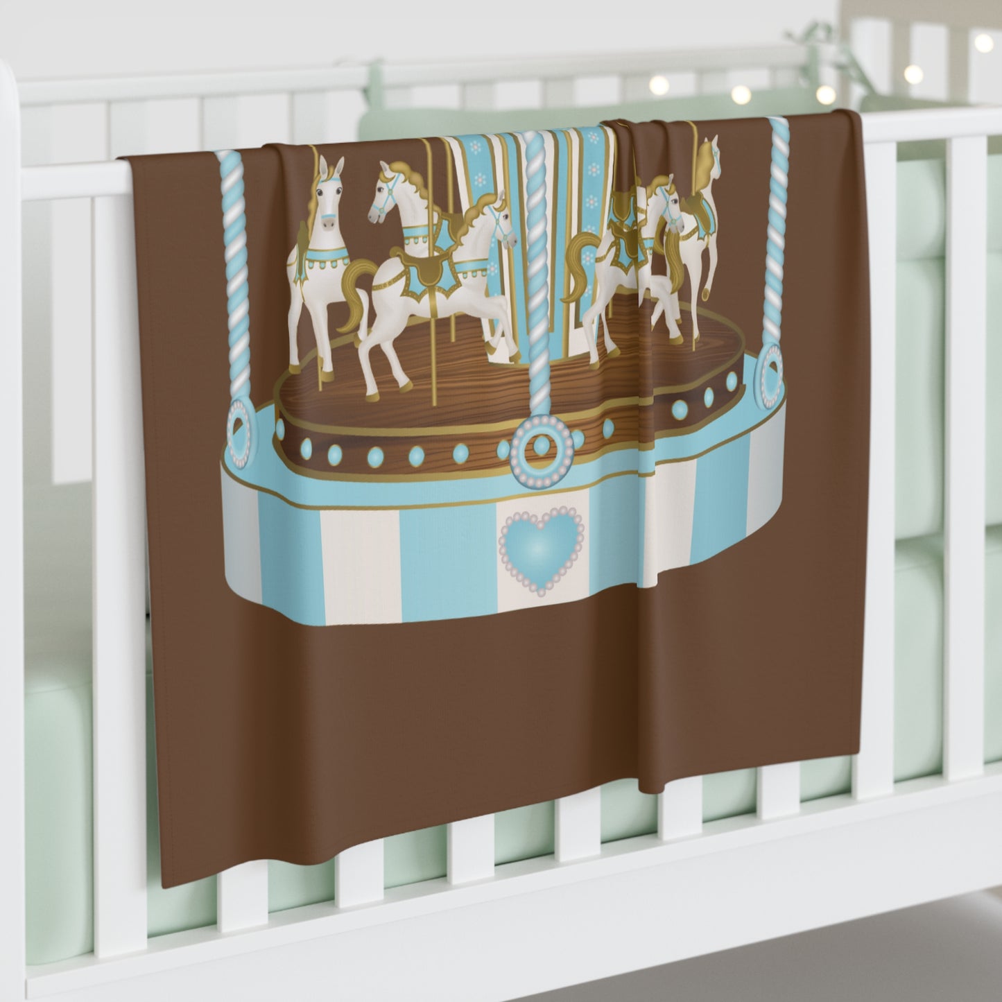 Merry Go Around Baby Swaddle Blanket #MGA1