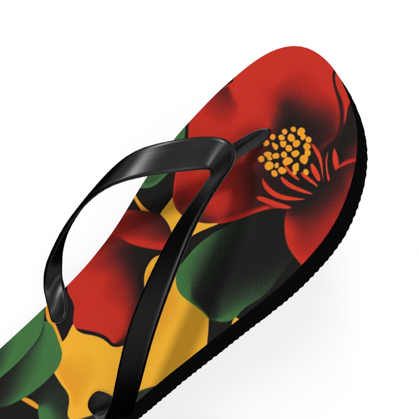 Tropical Floral Flip Flops | Summer Footwear Beach Sandals Vacation Ready Poolside Comfort Gift for Him
