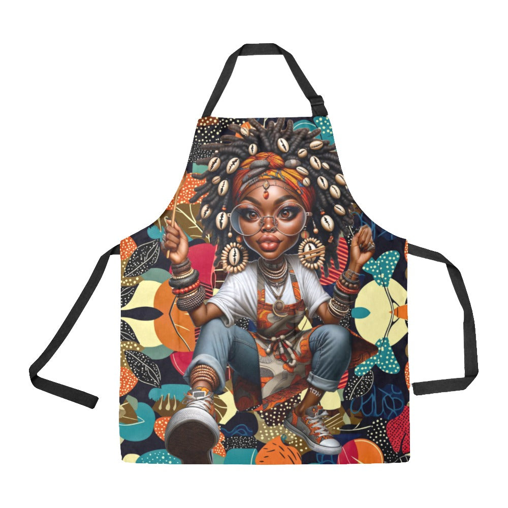 AfroChef Mode Kitchen Apron All Over Print Apron