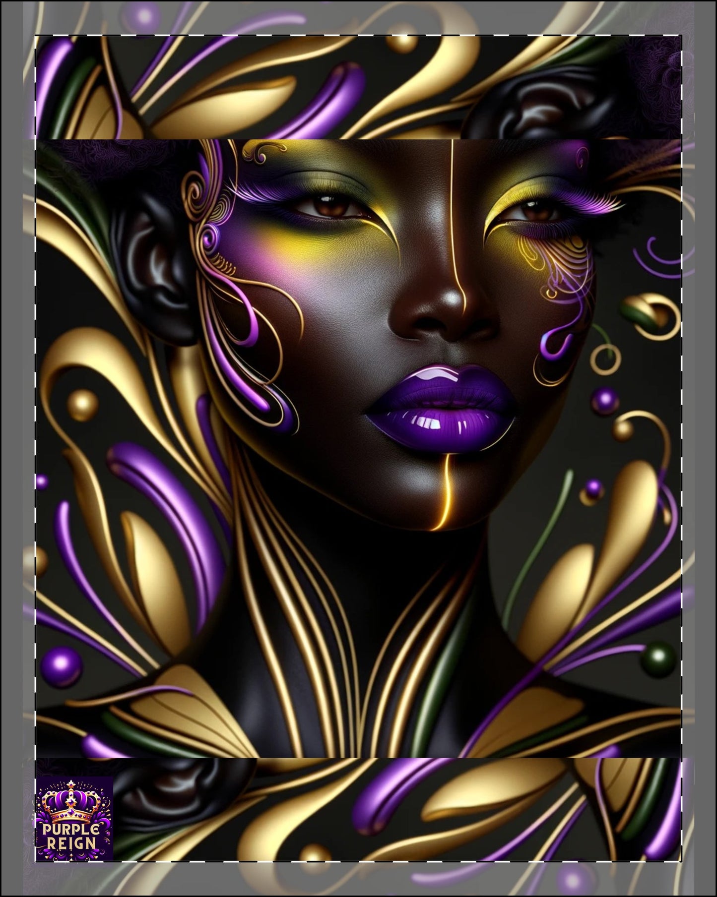 Purple Reign Framed Poster, Multi-Color #PR4