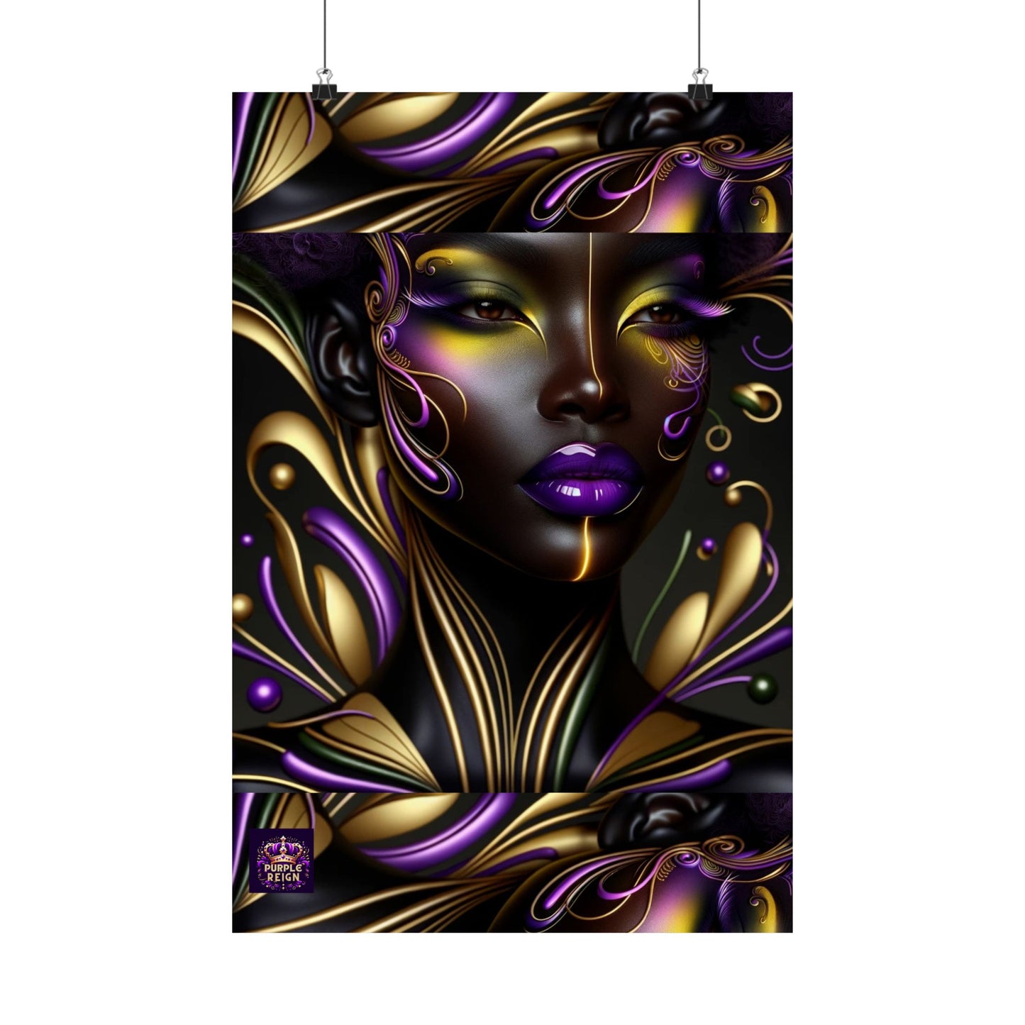 Purrple Reign Matte Vertical Posters #PR7