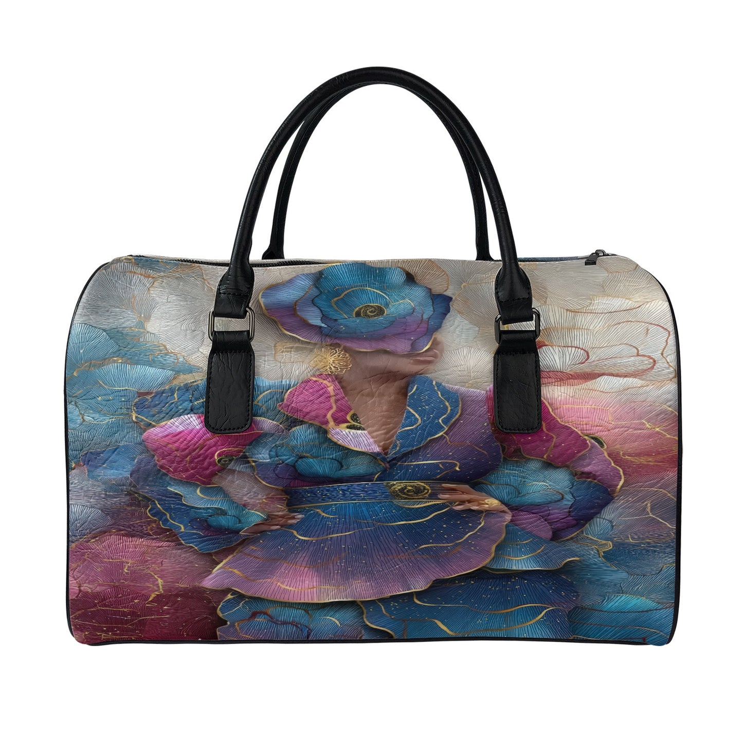 Leather travel bag