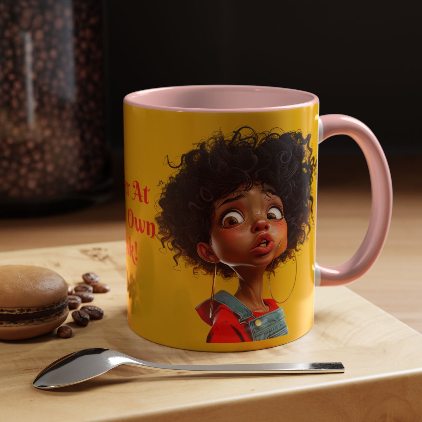 Enter At Your Own Risk Accent Coffee Mug (11, 15oz) #EYOR2