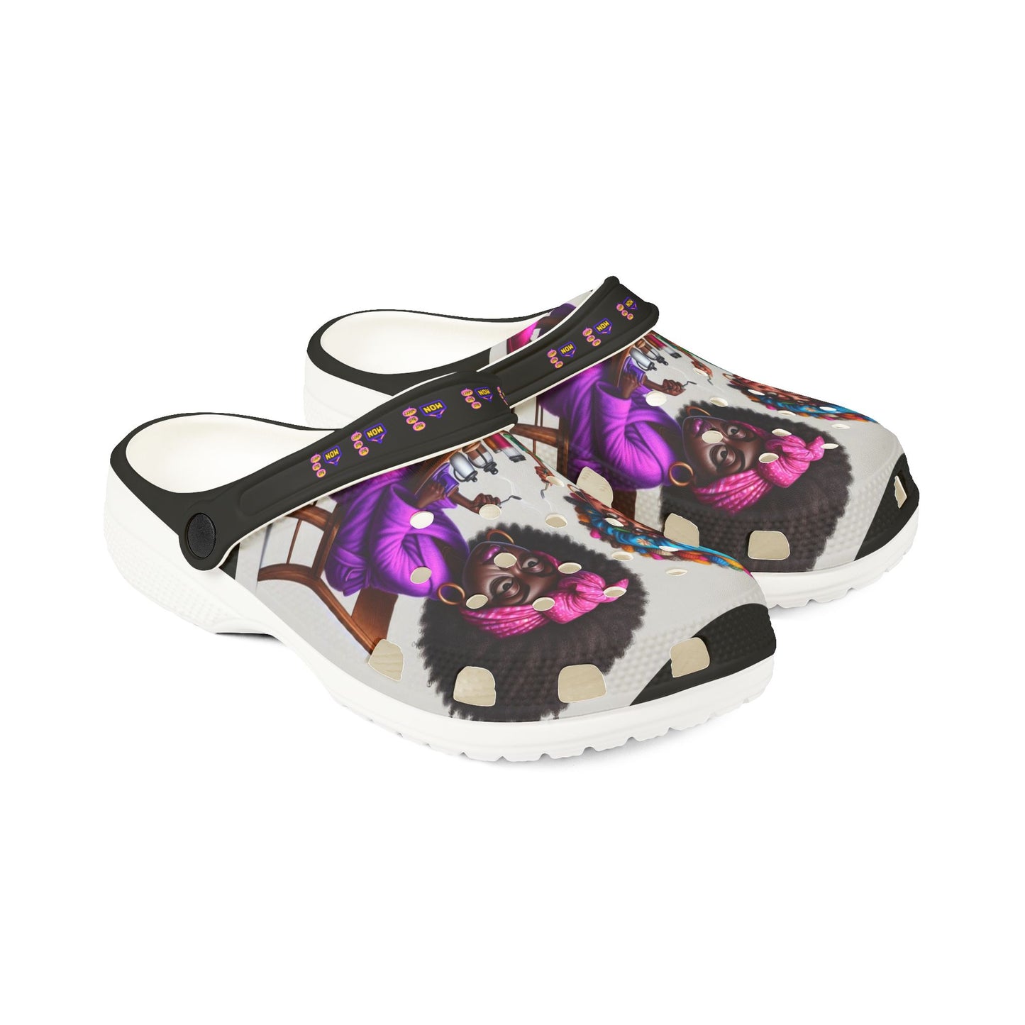 Monday Vibes EVA Foam Rubber Shoes (AOP) #MV7
