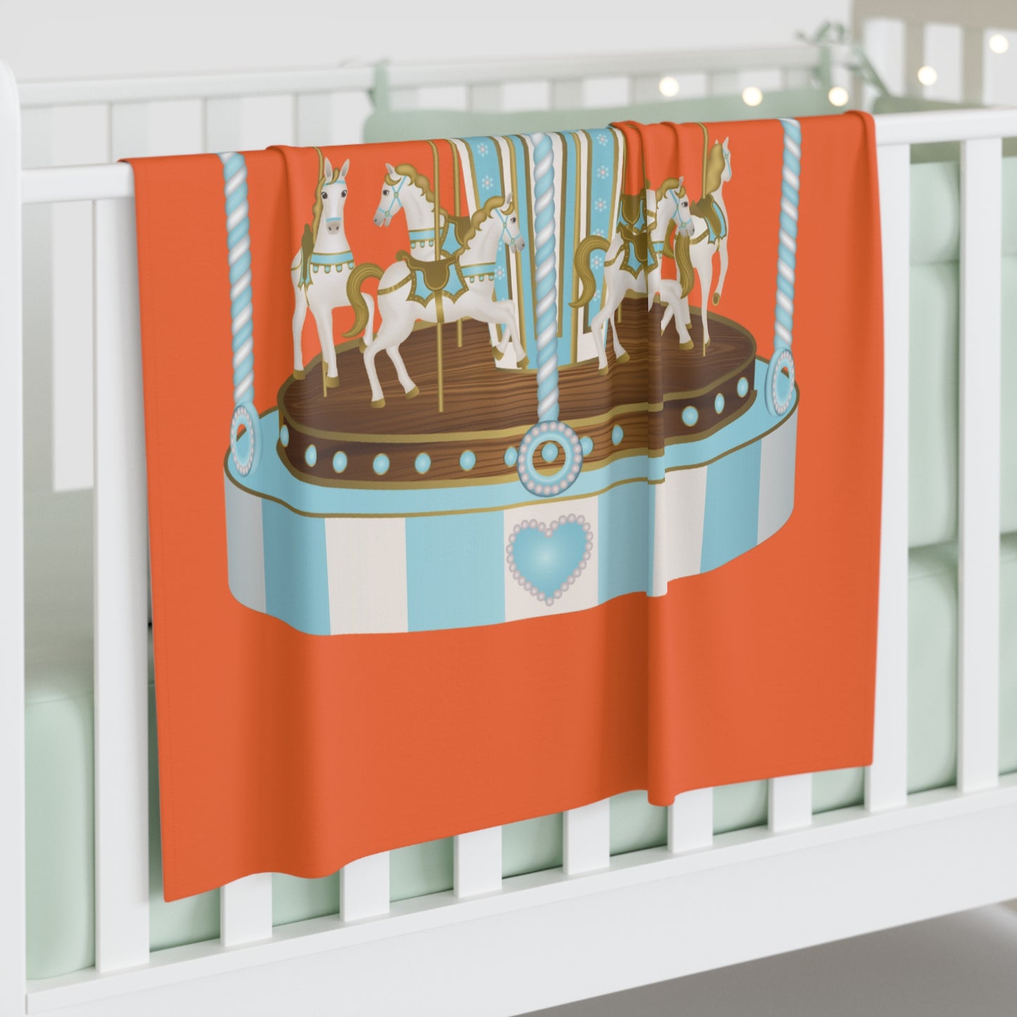 Merry Go Around Baby Swaddle Blanket #MGA1
