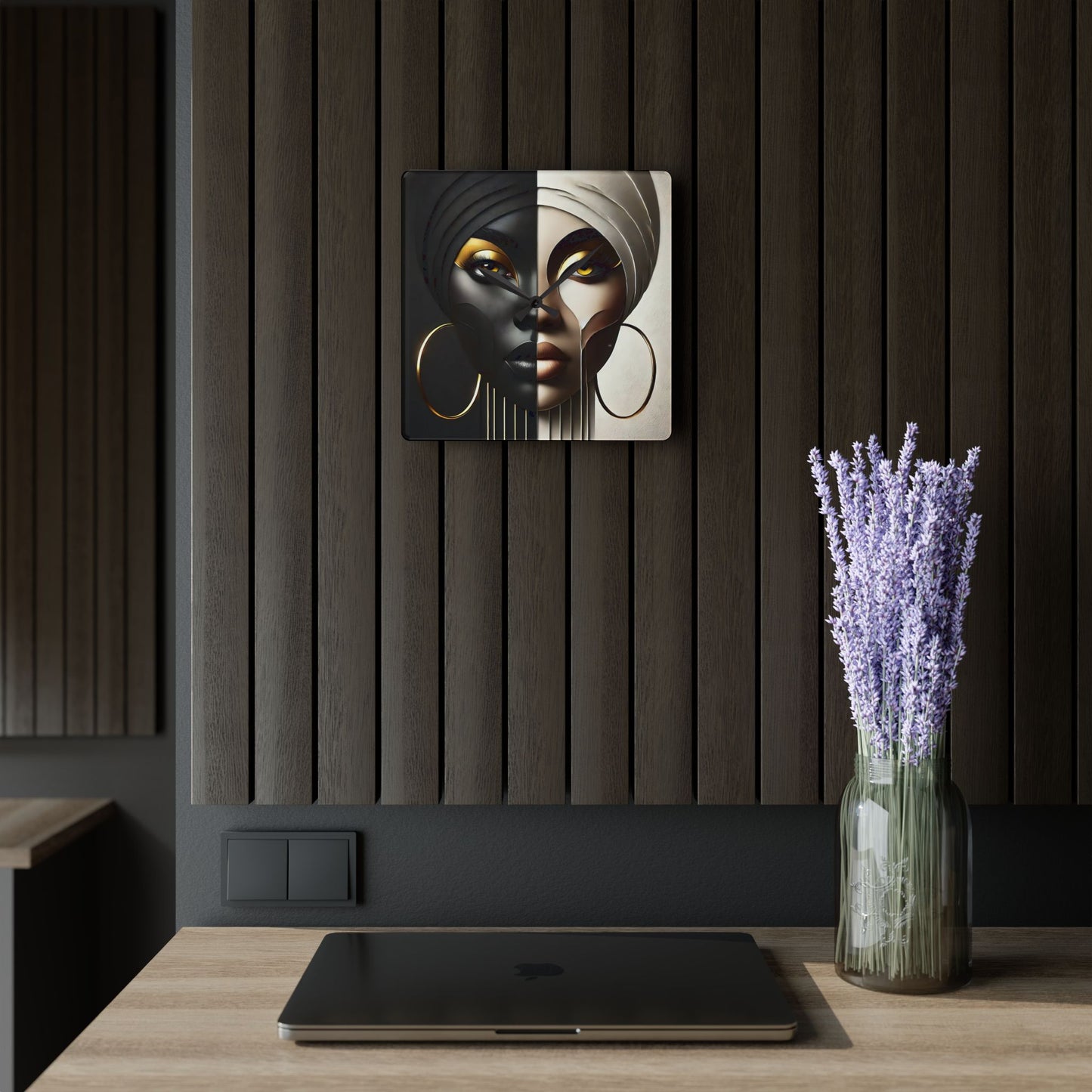 Duality Acrylic Wall Clock #DLTY1