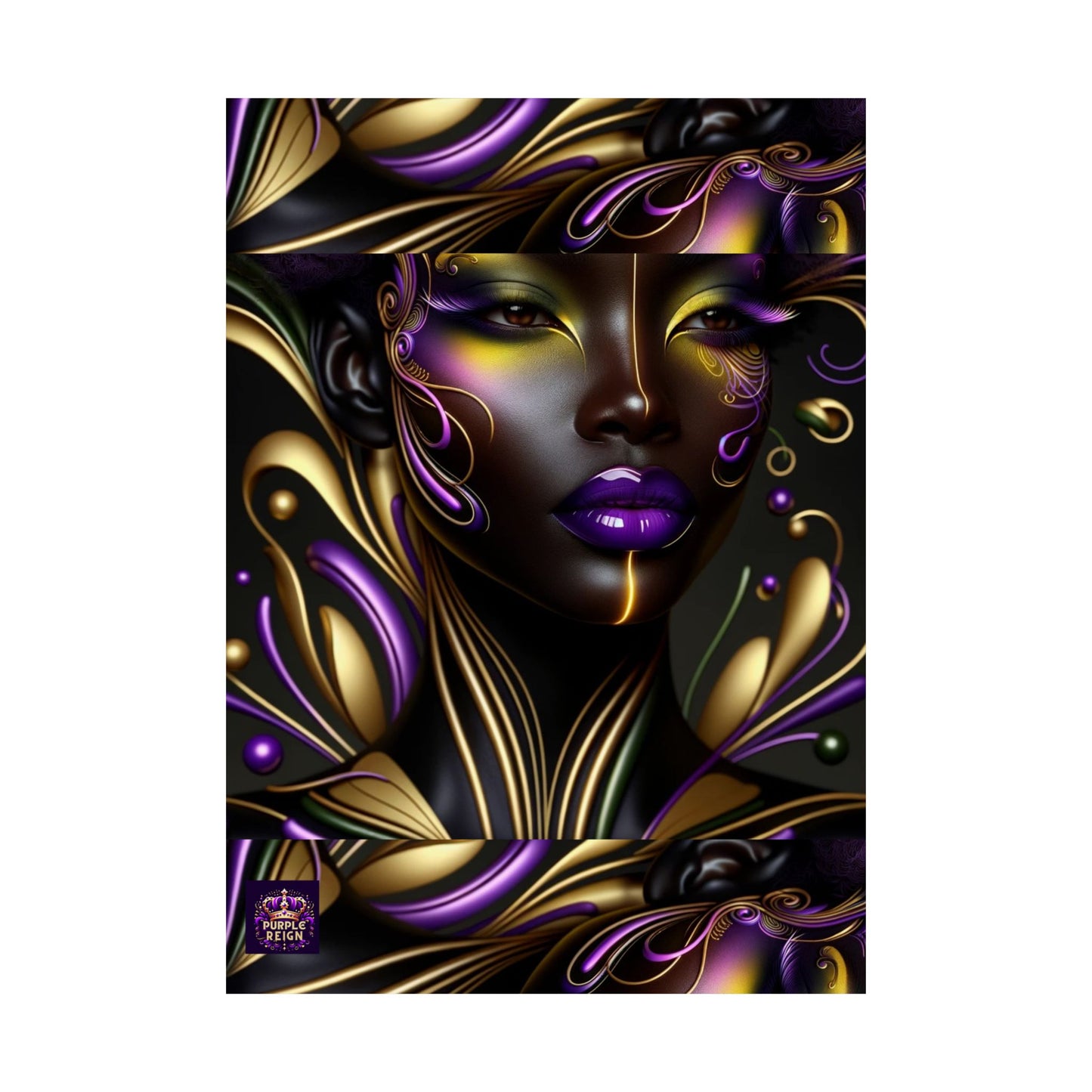 Purrple Reign Matte Vertical Posters #PR7
