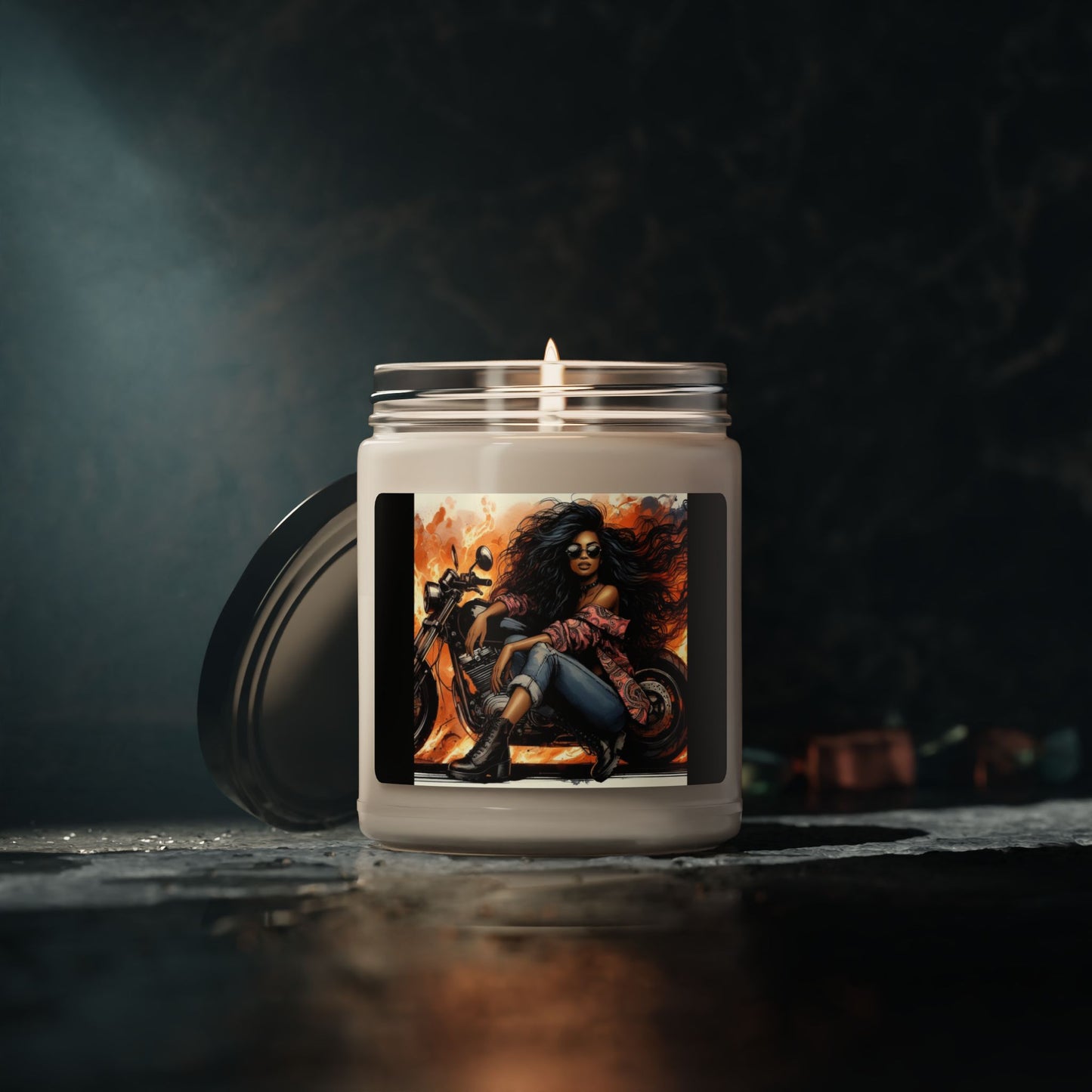 Born To Ride Scented Soy Candle, 9oz #13M