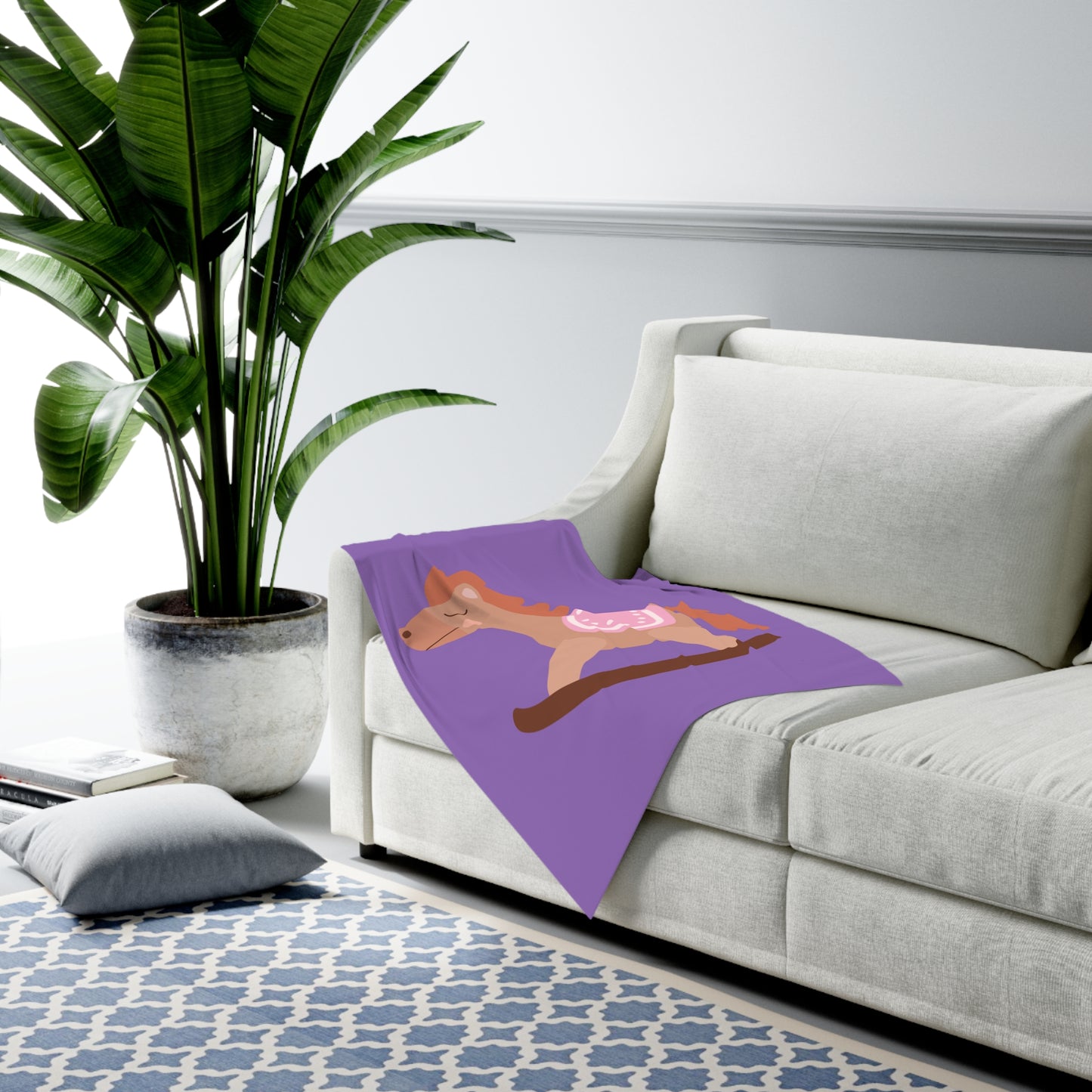 Rocking Horse Baby Swaddle Blanket #RH1