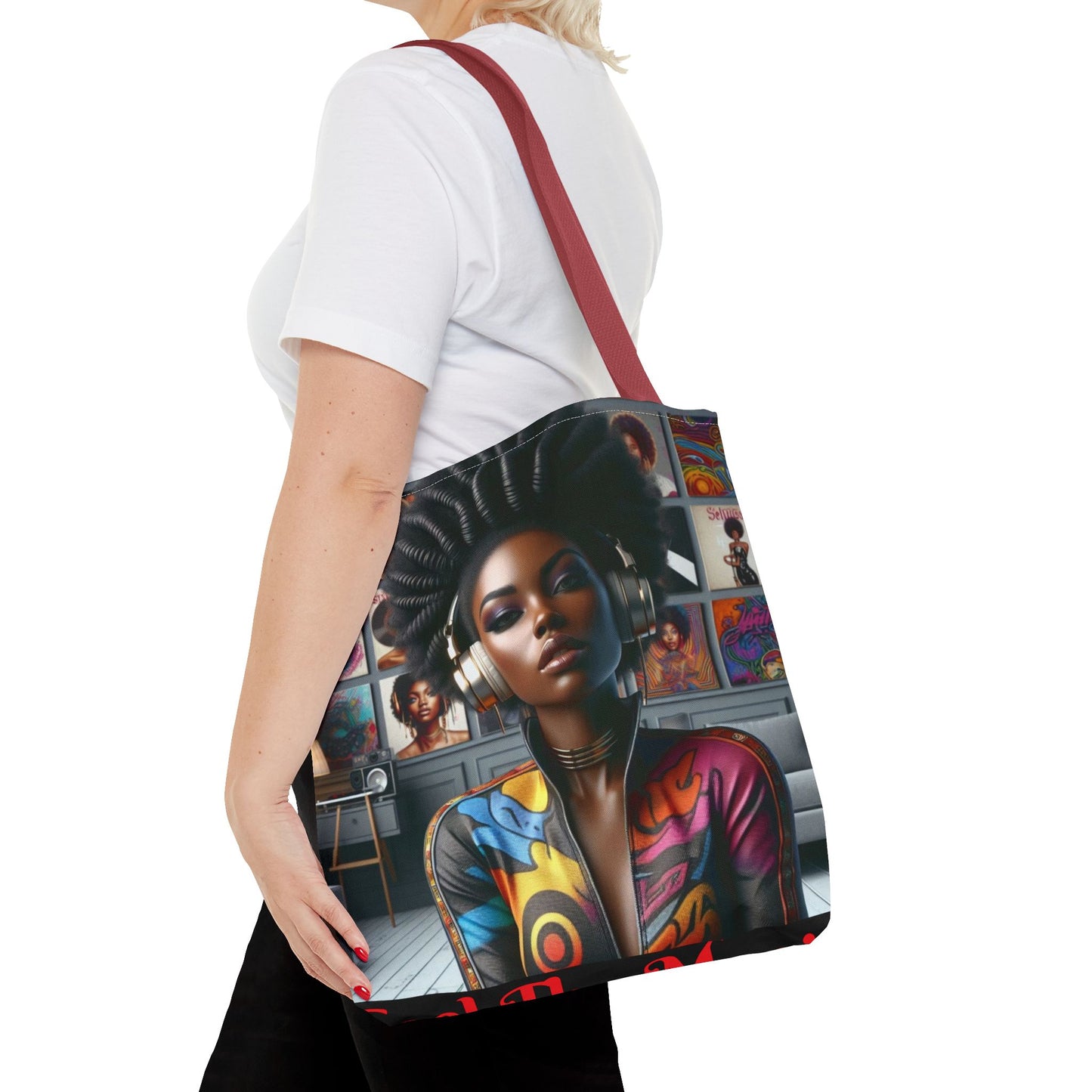 Feel The Music Tote Bag (AOP) #FM18