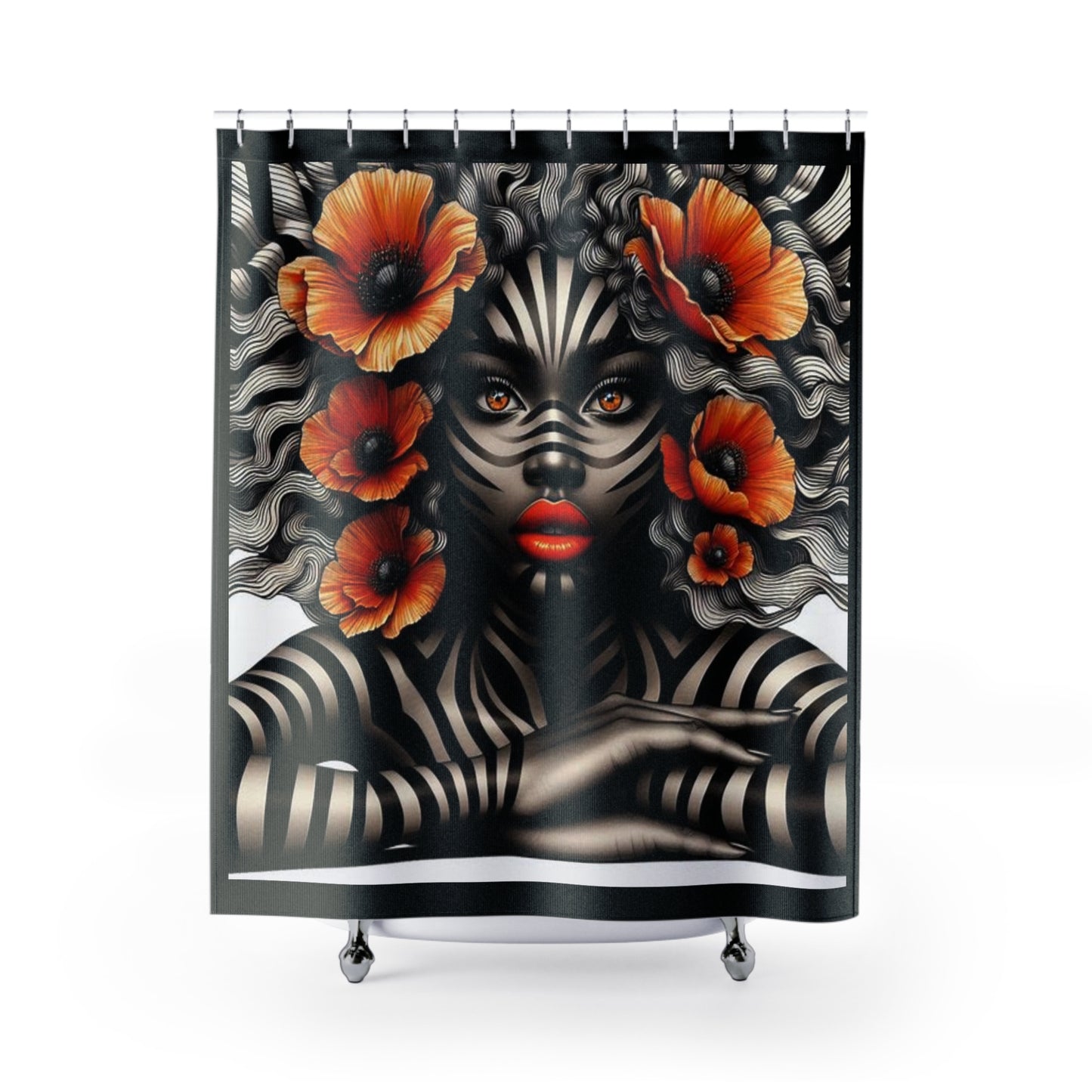 Zebra Fantasy Shower Curtains #SF26