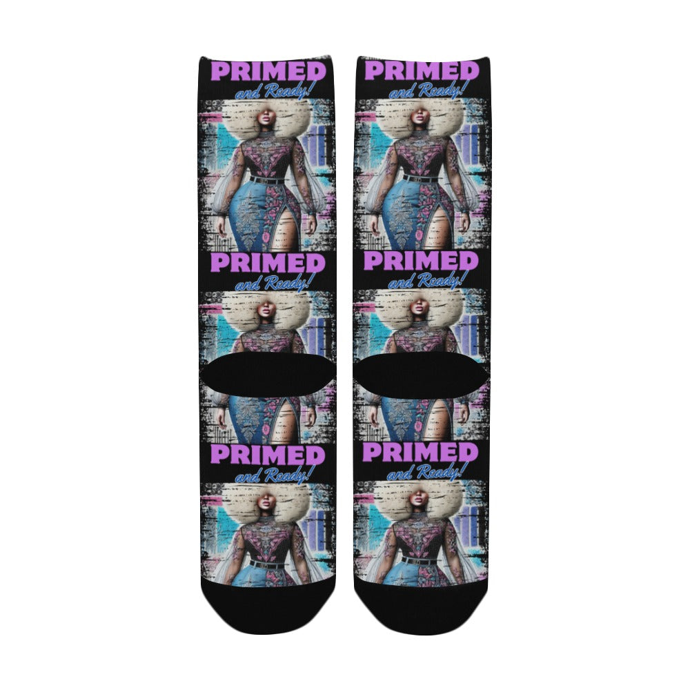 Primed and Ready Socks Custom Socks for Women