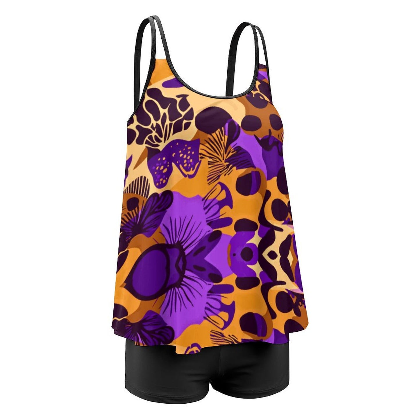 Tankini Two Piece Swimsuits QZ6072 (All-Over Printing on the Top)