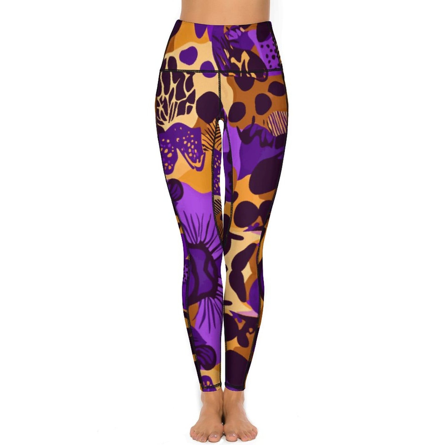 Custom Printed Yoga Pants with 2 Pockets CE003 (All-Over Printing)
