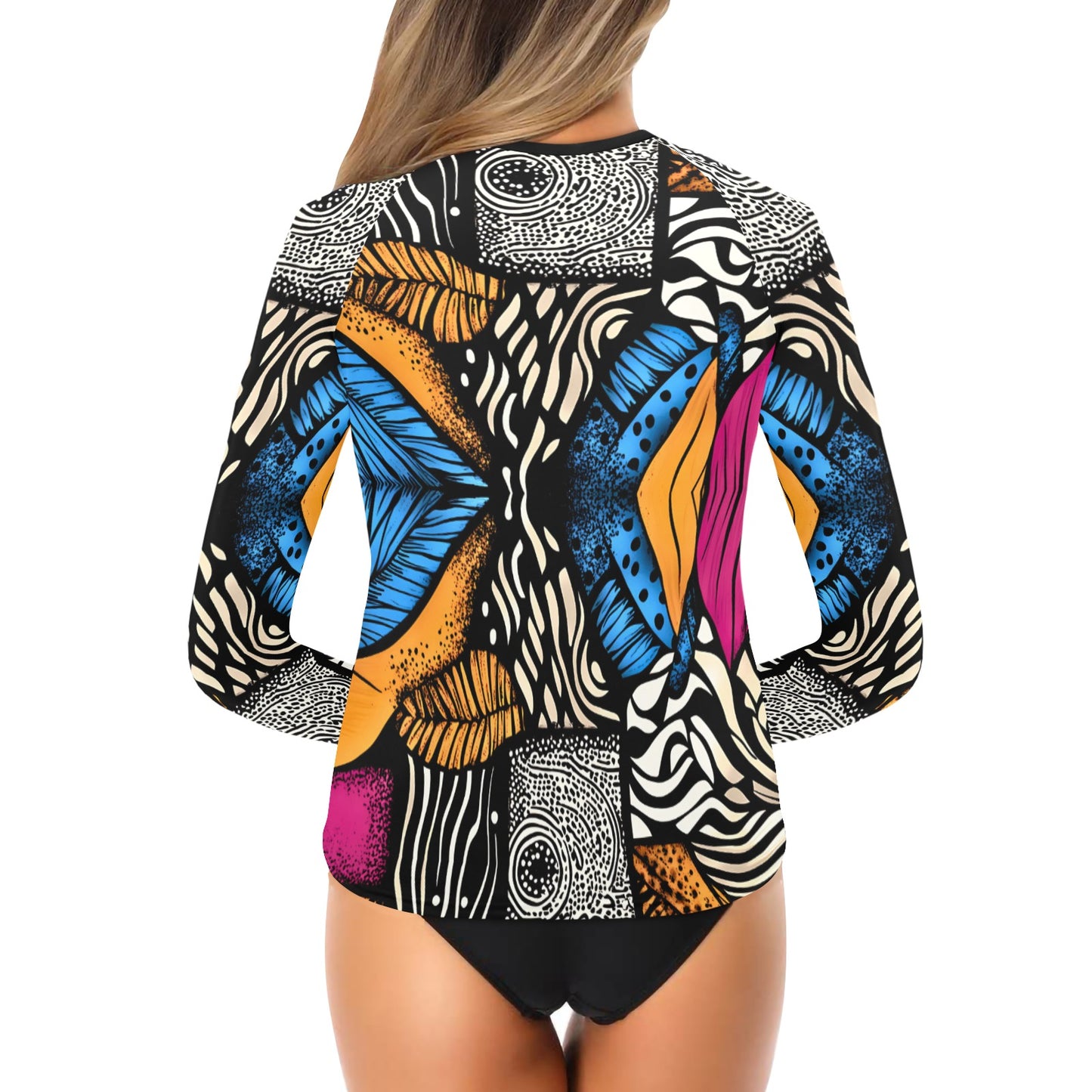 Women's Long Sleeve Swim Shirt (S39)