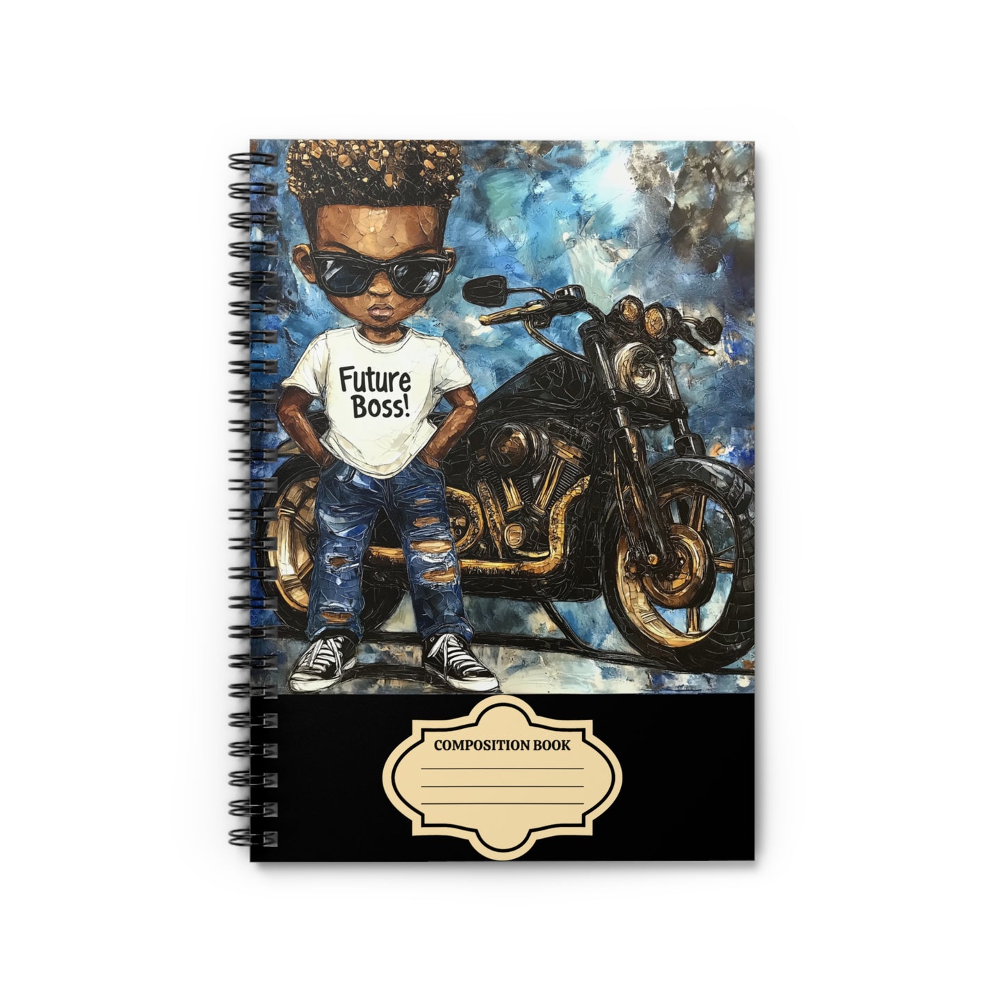 Back to School Future Boss Affirmations Spiral Notebook - Ruled Line #25U
