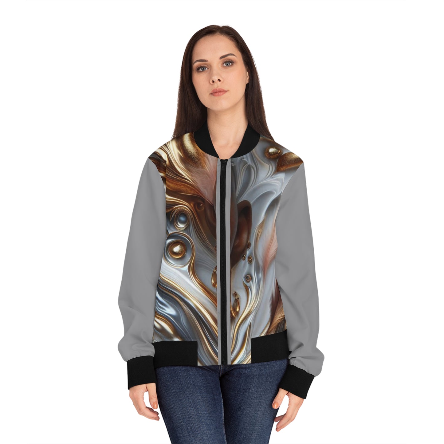 Ethereal Women's Bomber Jacket (AOP) #EC2