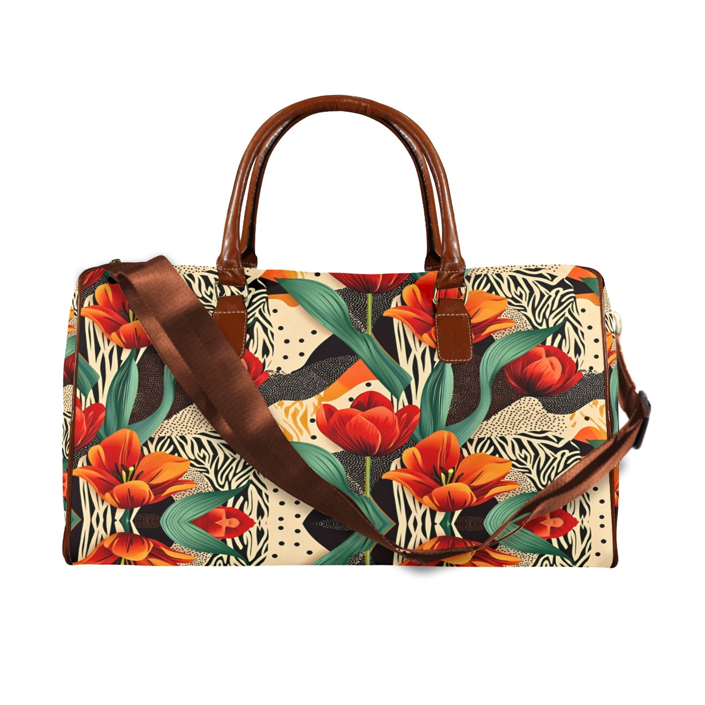 Orange Tulip Large Capacity Travel Bag-Large (Brown Short Patch) (1737) Large Capacity Travel Bag-Large (Brown Short Patch) (1737)