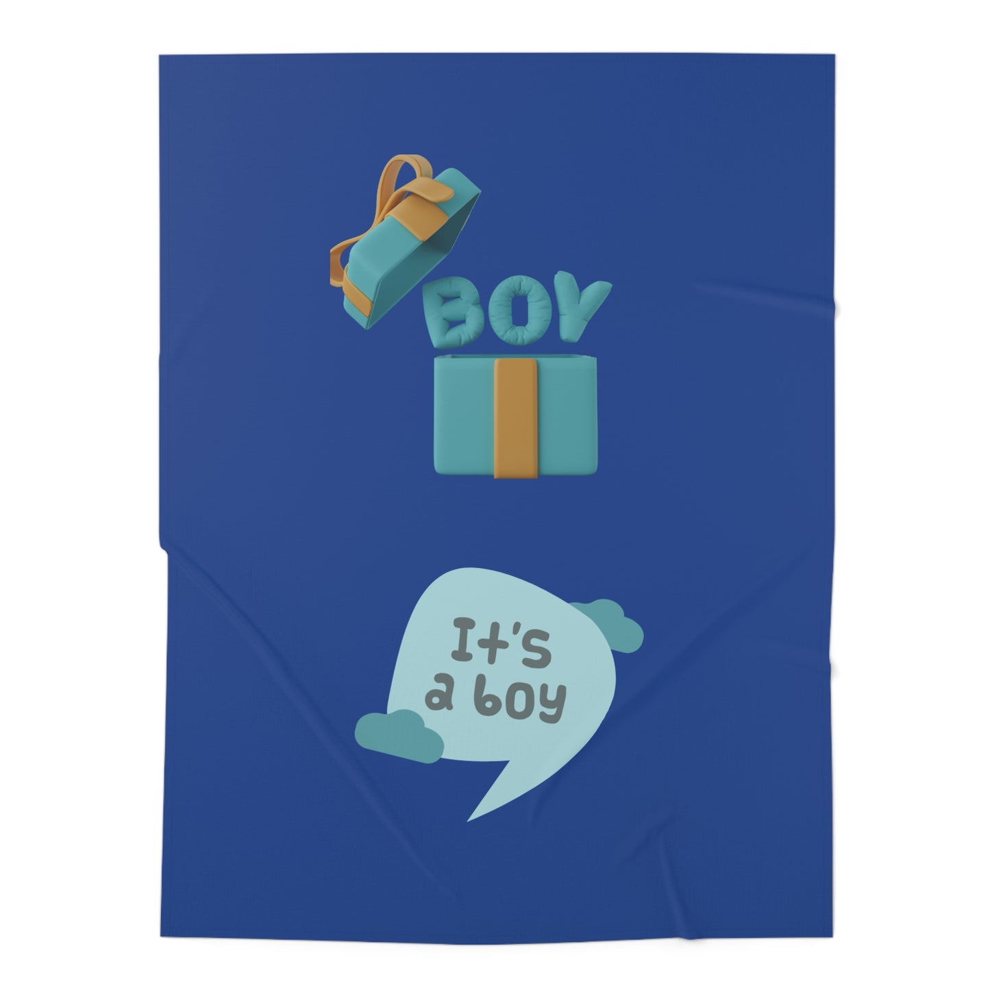 It's A Boy Baby Swaddle Blanket #IAB3