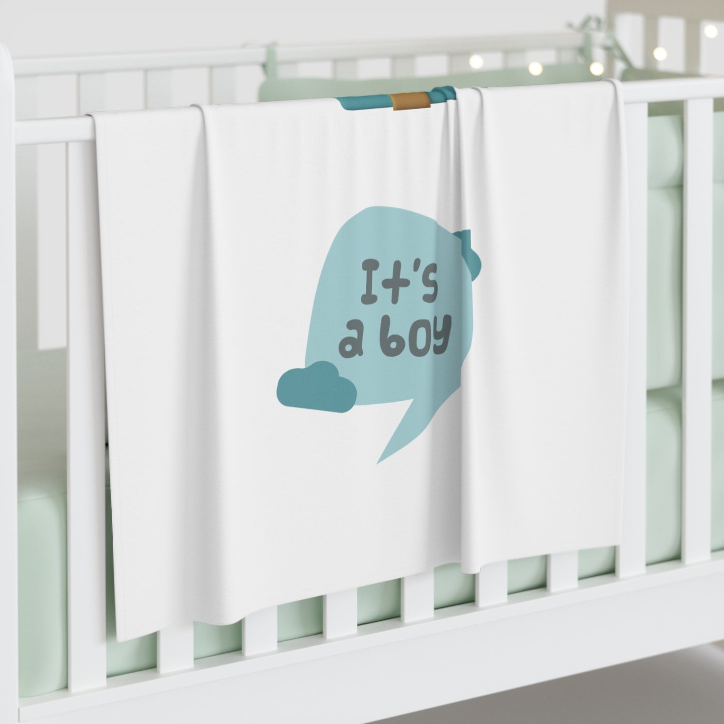 It's A Boy Baby Swaddle Blanket #IAB3