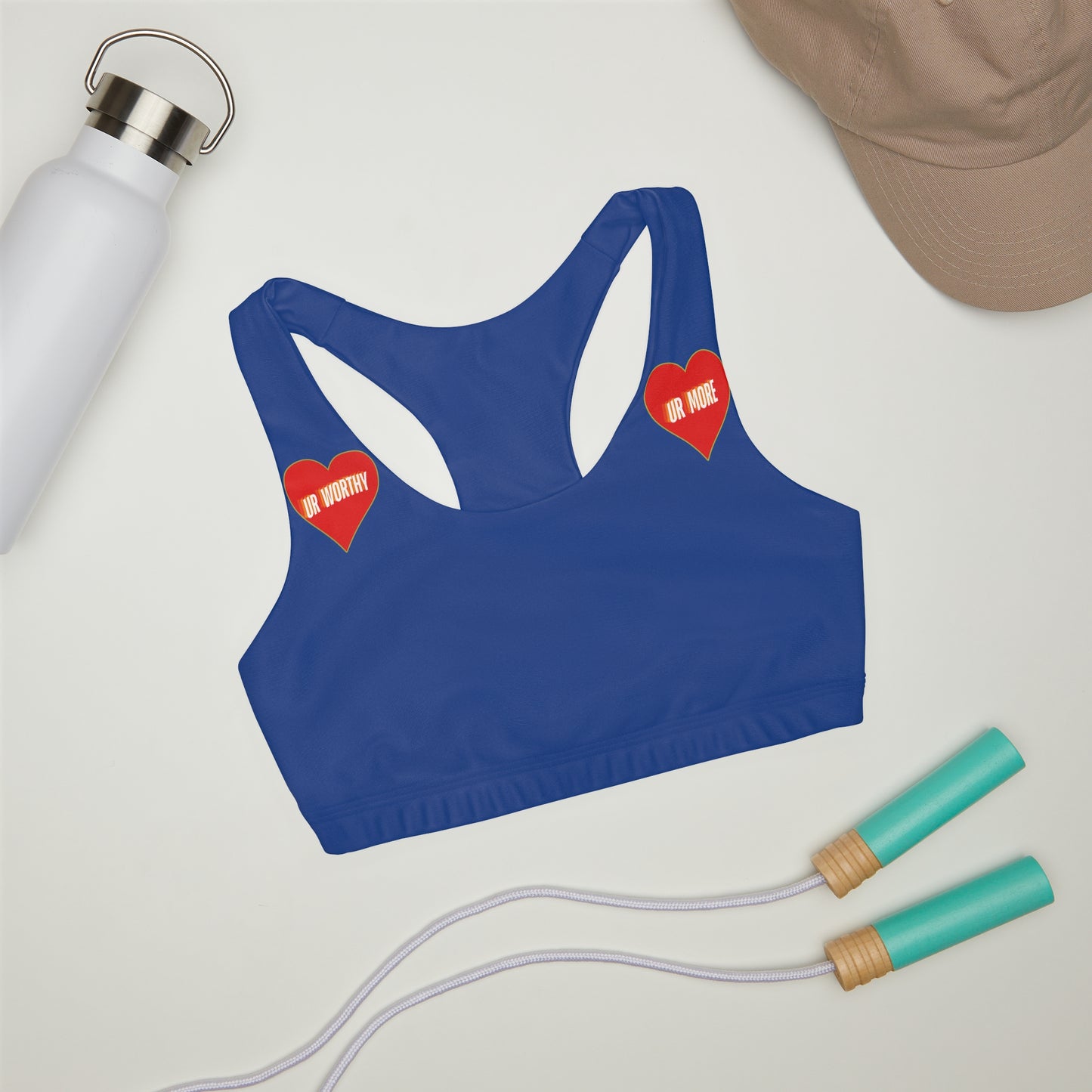 UR Worthy-UR More Girls' Double Lined Seamless Sports Bra (AOP) #15