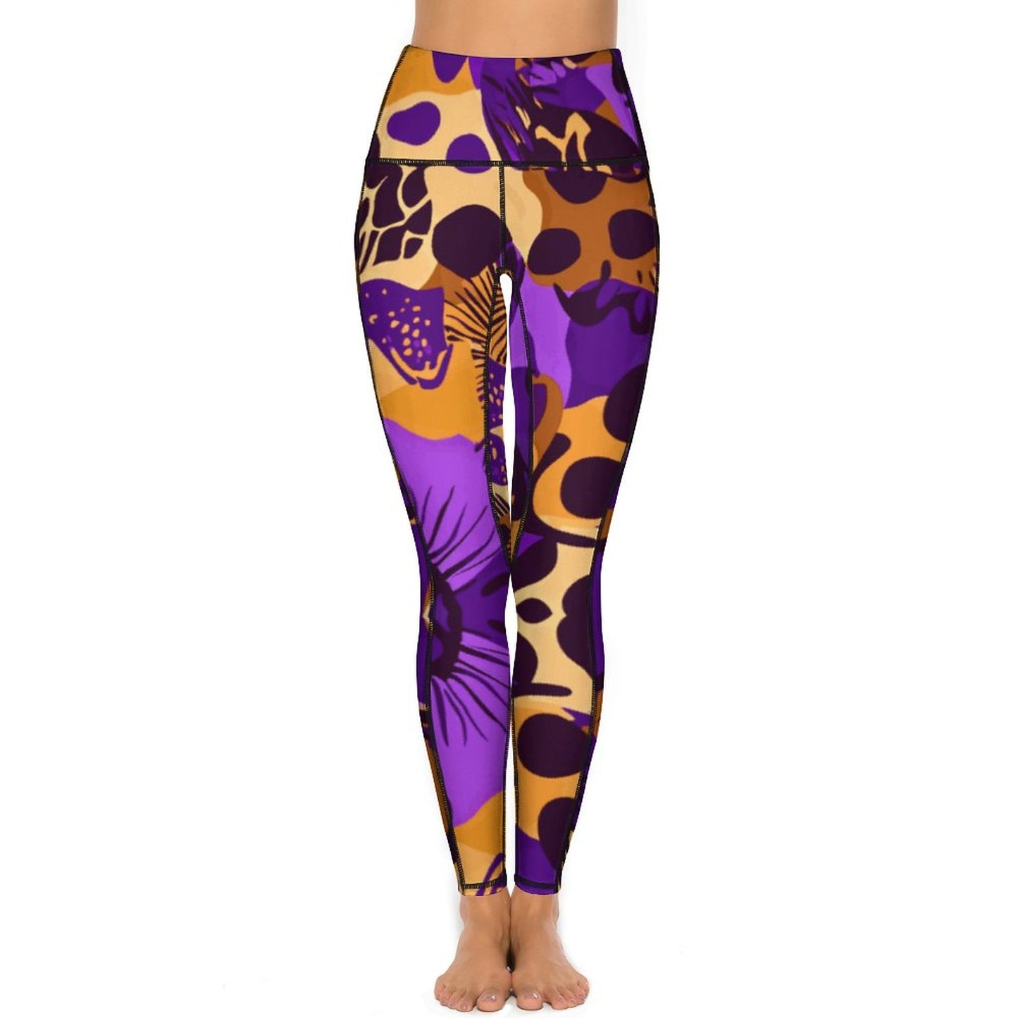 Custom Printed Yoga Pants with 2 Pockets CE003 (All-Over Printing)