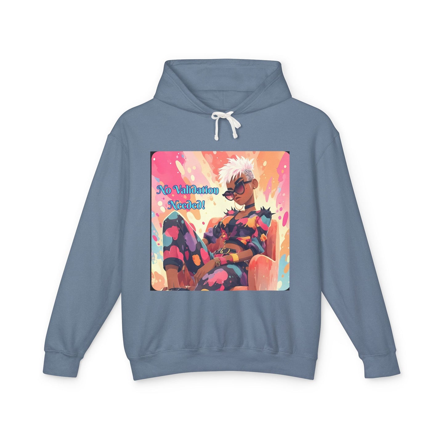 Empowering Affirmations Lightweight Hoodie, Inspirational Sweatshirt, Self Love
