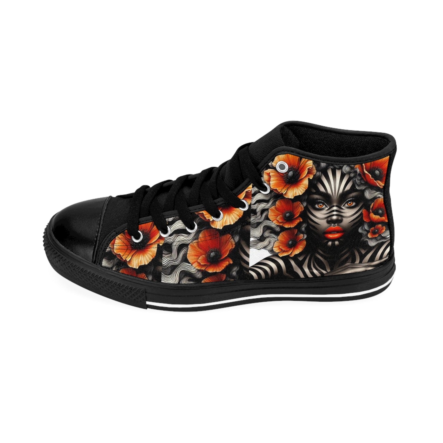 Zebra Fantasy Men's Classic Sneakers #ZF14