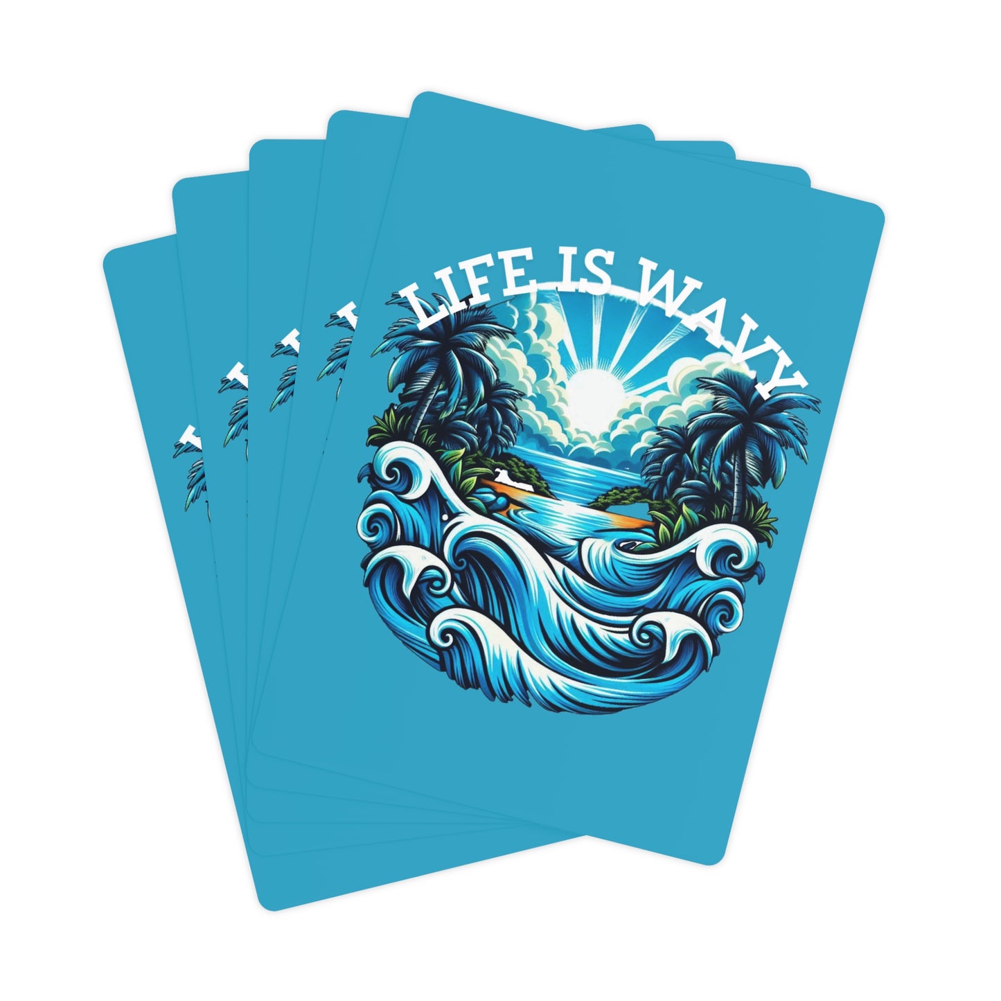 Life Is Wavy Poker Cards #LW1