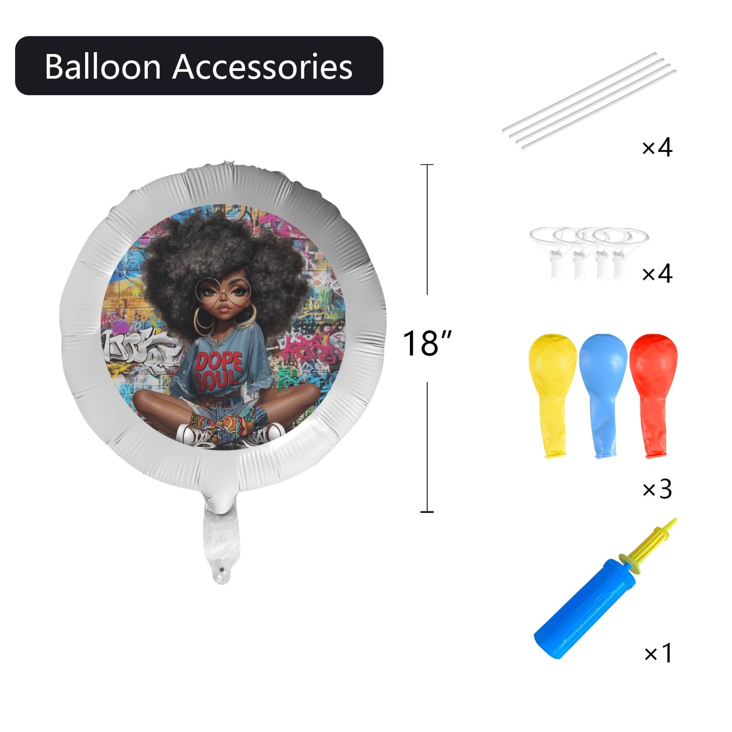 Dope Soul Foil Balloon (18inch) Foil Balloon (18inch)