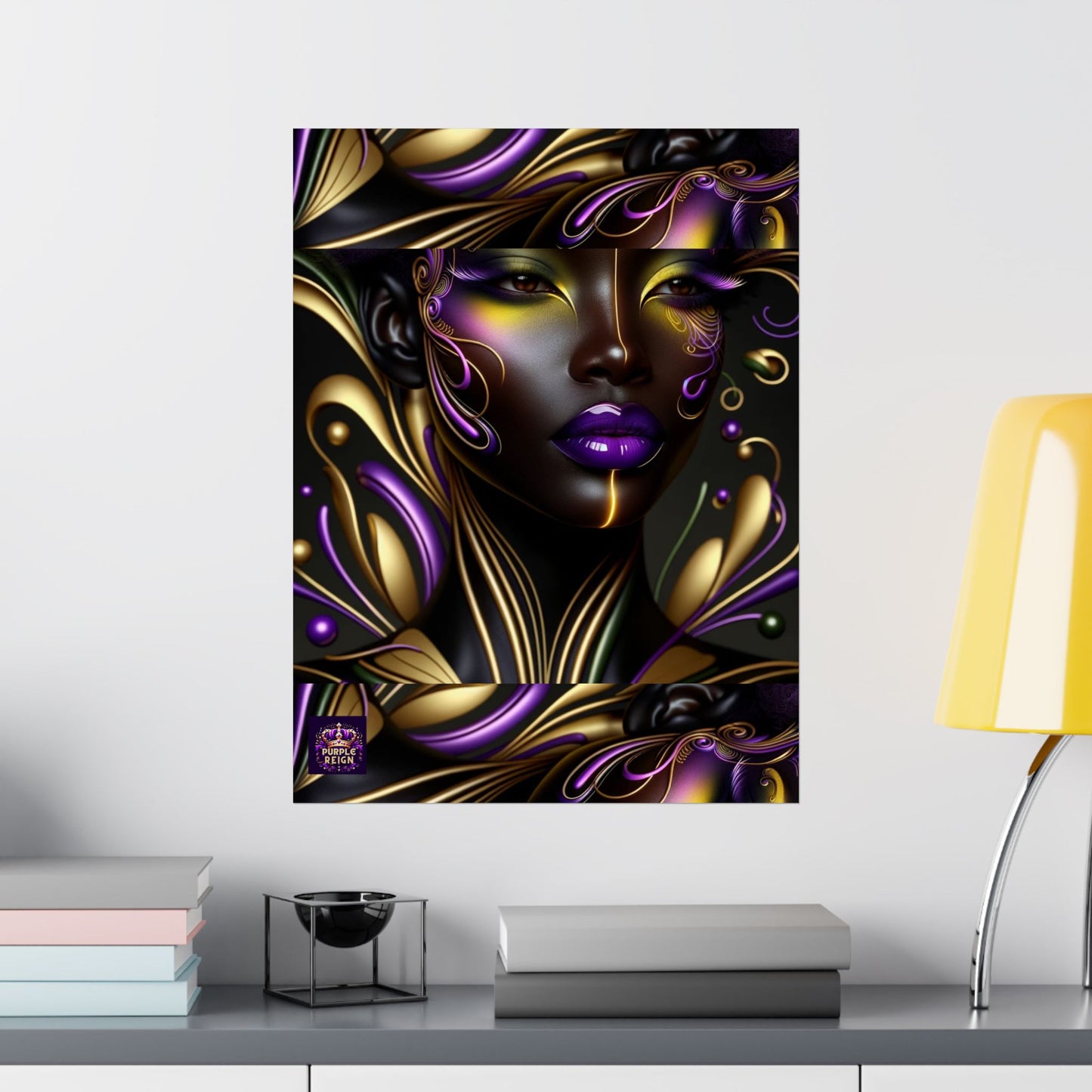 Purrple Reign Matte Vertical Posters #PR7