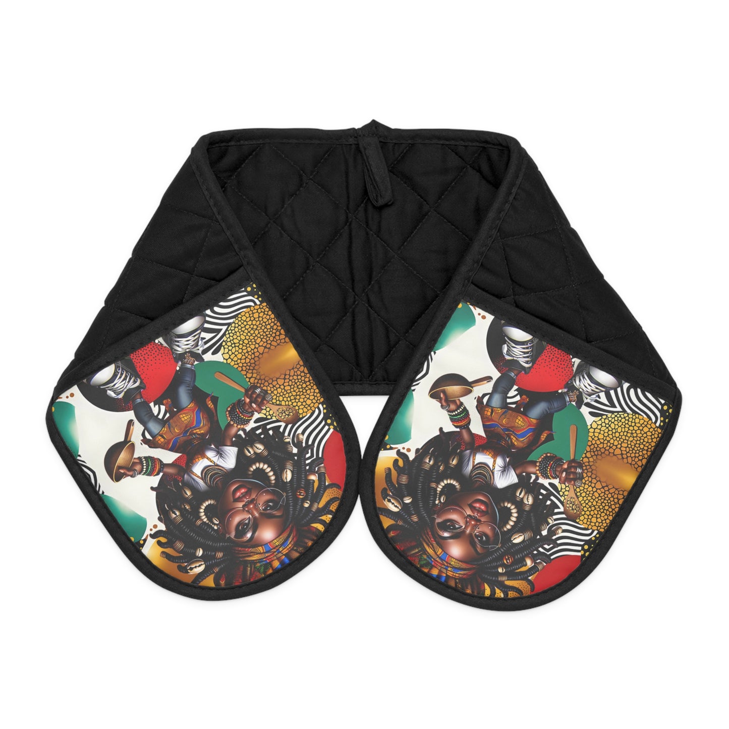Ankara Print Oven Mitts, African Kitchen Decor, Afrocentric Cooking Accessory, Tribal Oven Gloves, Ethnic Cooking Gift