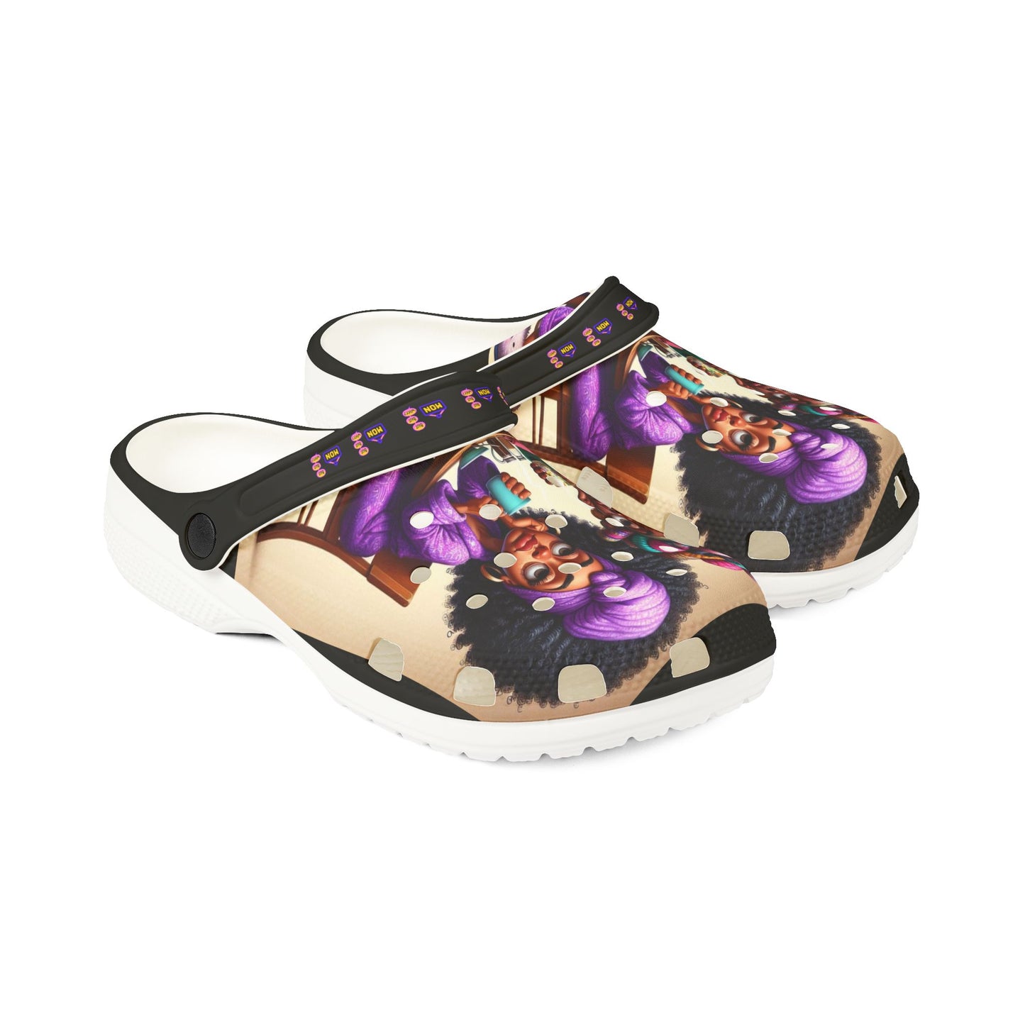 Monday Vibes EVA Foam Rubber Shoes (AOP) #MV2