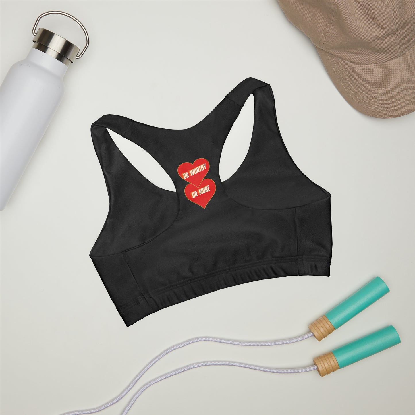 UR Worthy-UR More Girls' Double Lined Seamless Sports Bra (AOP) #15