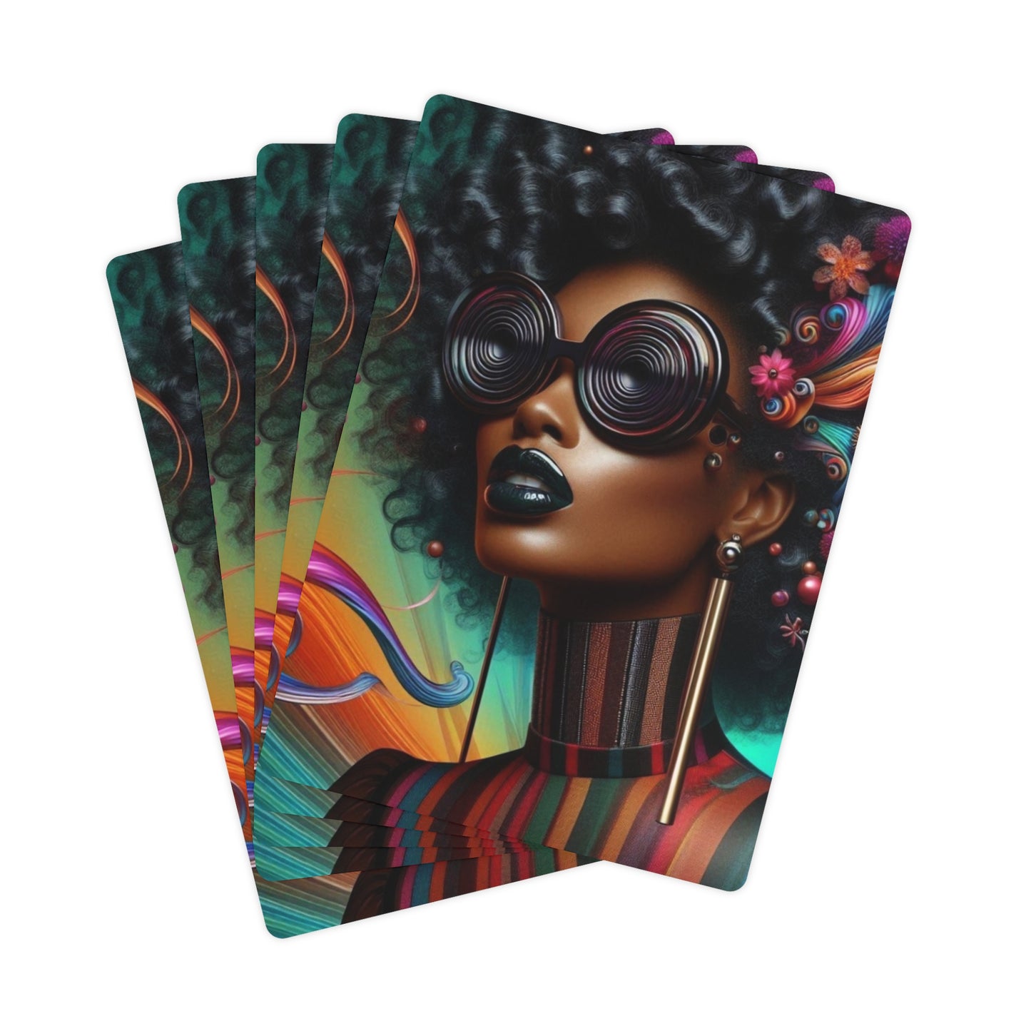Flower Divas Poker Cards #FD2