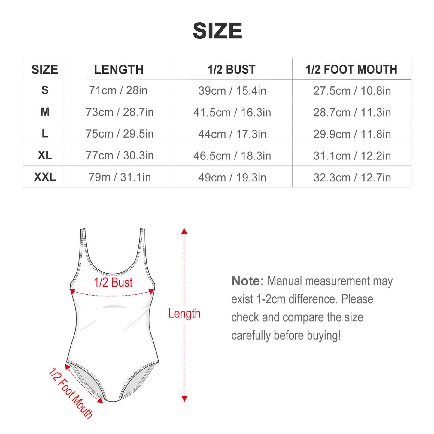 One-Piece Swimsuit LT3190 (All-Over Printing)