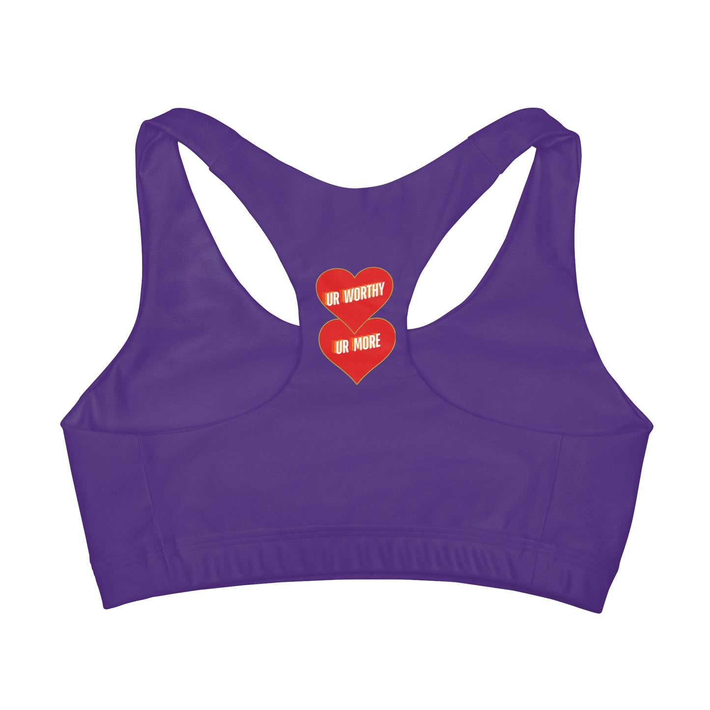 UR Worthy-UR More Girls' Double Lined Seamless Sports Bra (AOP) #15