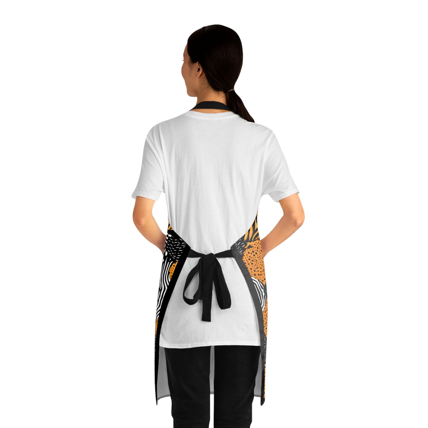 Afrocentric Apron - Bold Graphic Kitchen Cooking Wear, African Inspired Chef Apron, Ethnic Cooking Apron, Black History Month Gift, Cultural