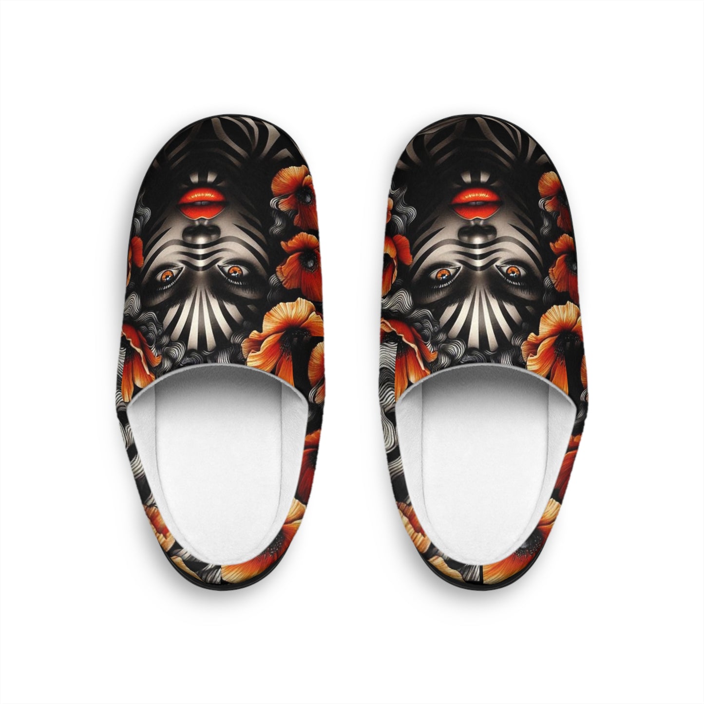 Zebra Fantasy Women's Indoor Slippers #ZF27