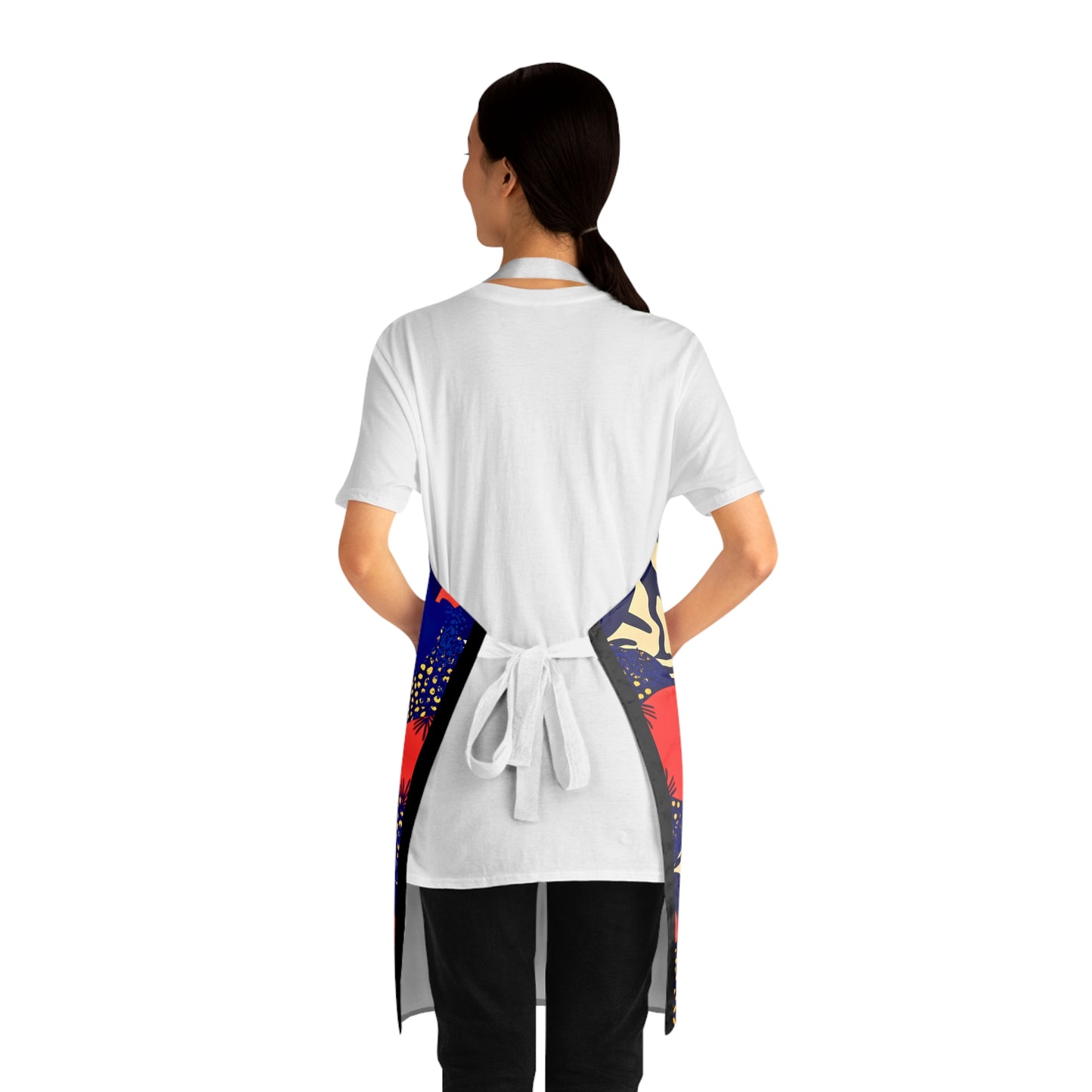 Afrocentric Apron - Bold Graphic Kitchen Cooking Wear, African Inspired Chef Apron, Ethnic Cooking Apron, Black History Month Gift, Cultural