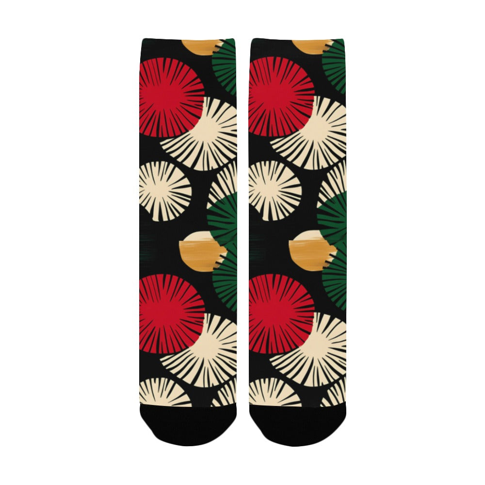 Circle Pattern Men's Socks Women's Custom Socks